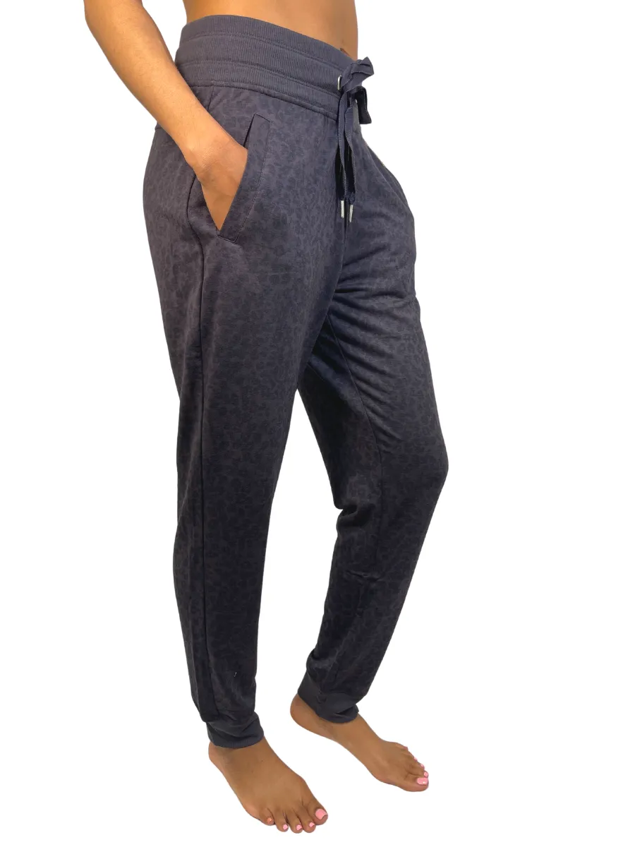 Apana Pantalon de survêtement Petit Léopard Pétrole