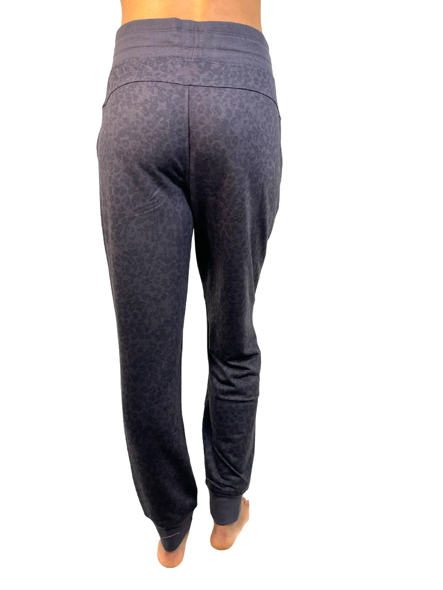 Apana Pantalon de survêtement Petit Léopard Pétrole