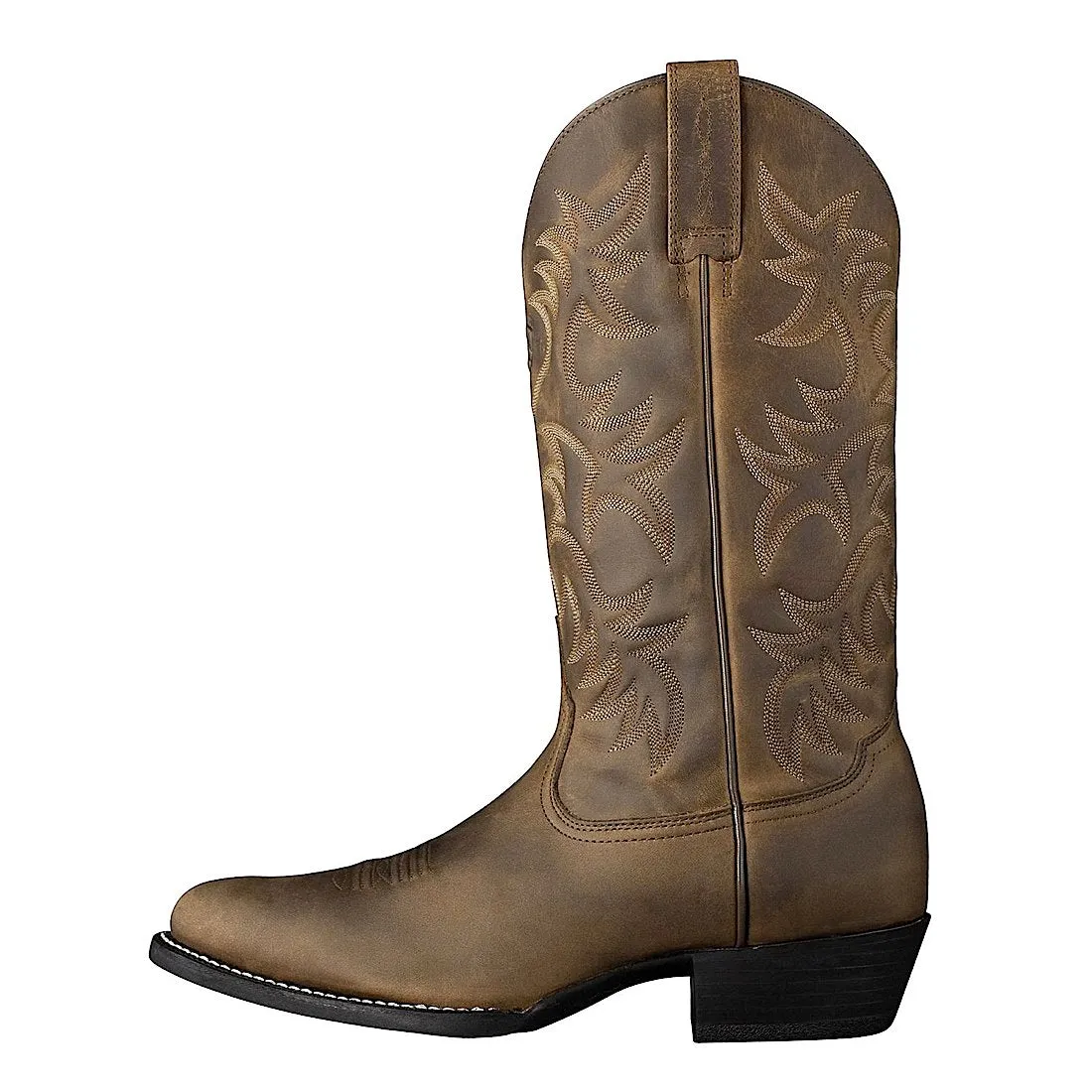 Ariat Heritage Western R-Toe pour Homme - Chaussures Ariat Marron Vieilli