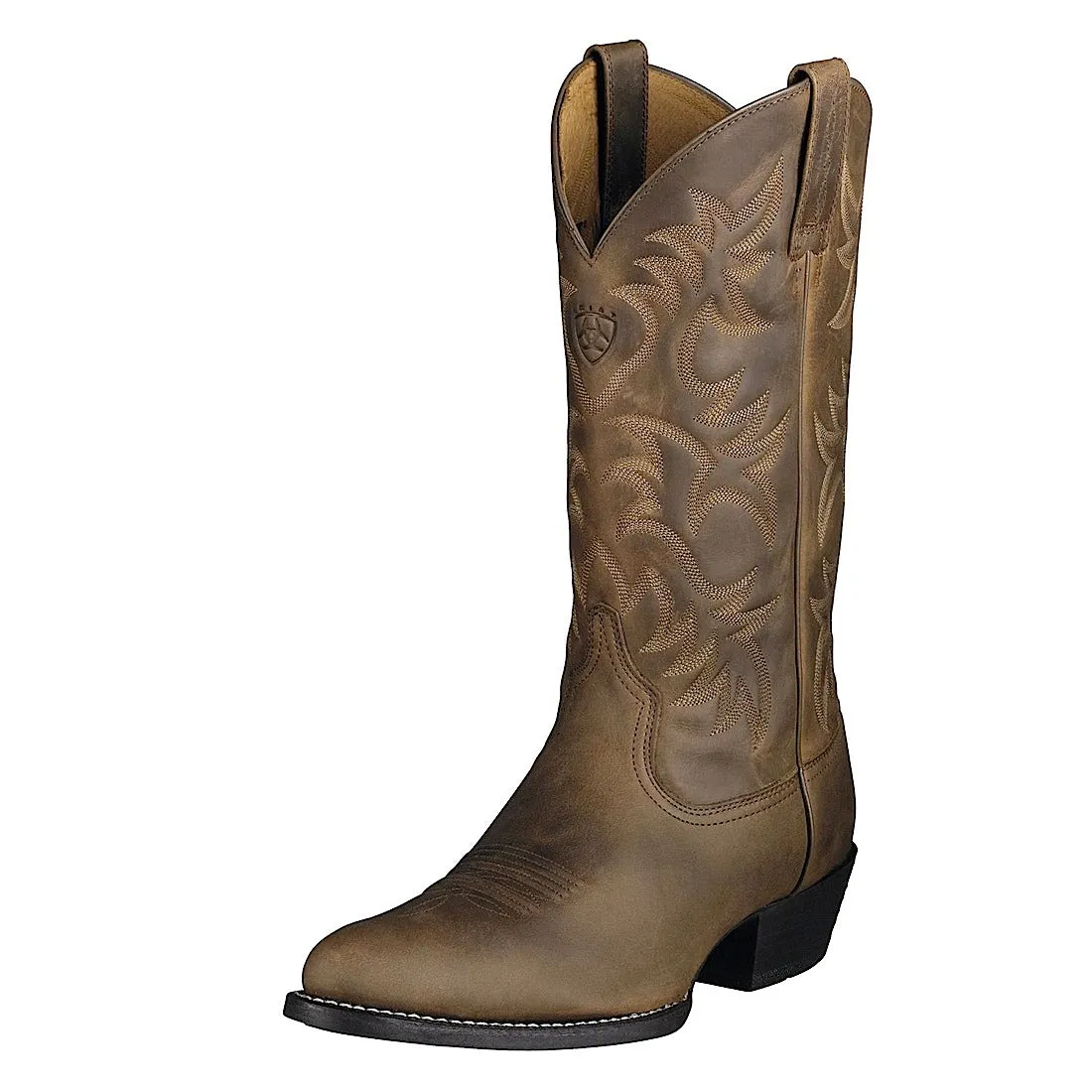 Ariat Heritage Western R-Toe pour Homme - Chaussures Ariat Marron Vieilli