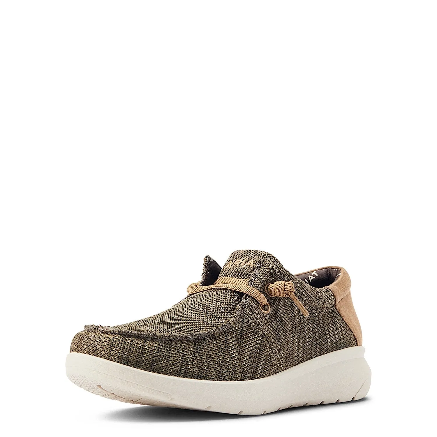 Chaussures Ariat pour Homme Hilo Stretch Lacet Mélangé Olive/Tan