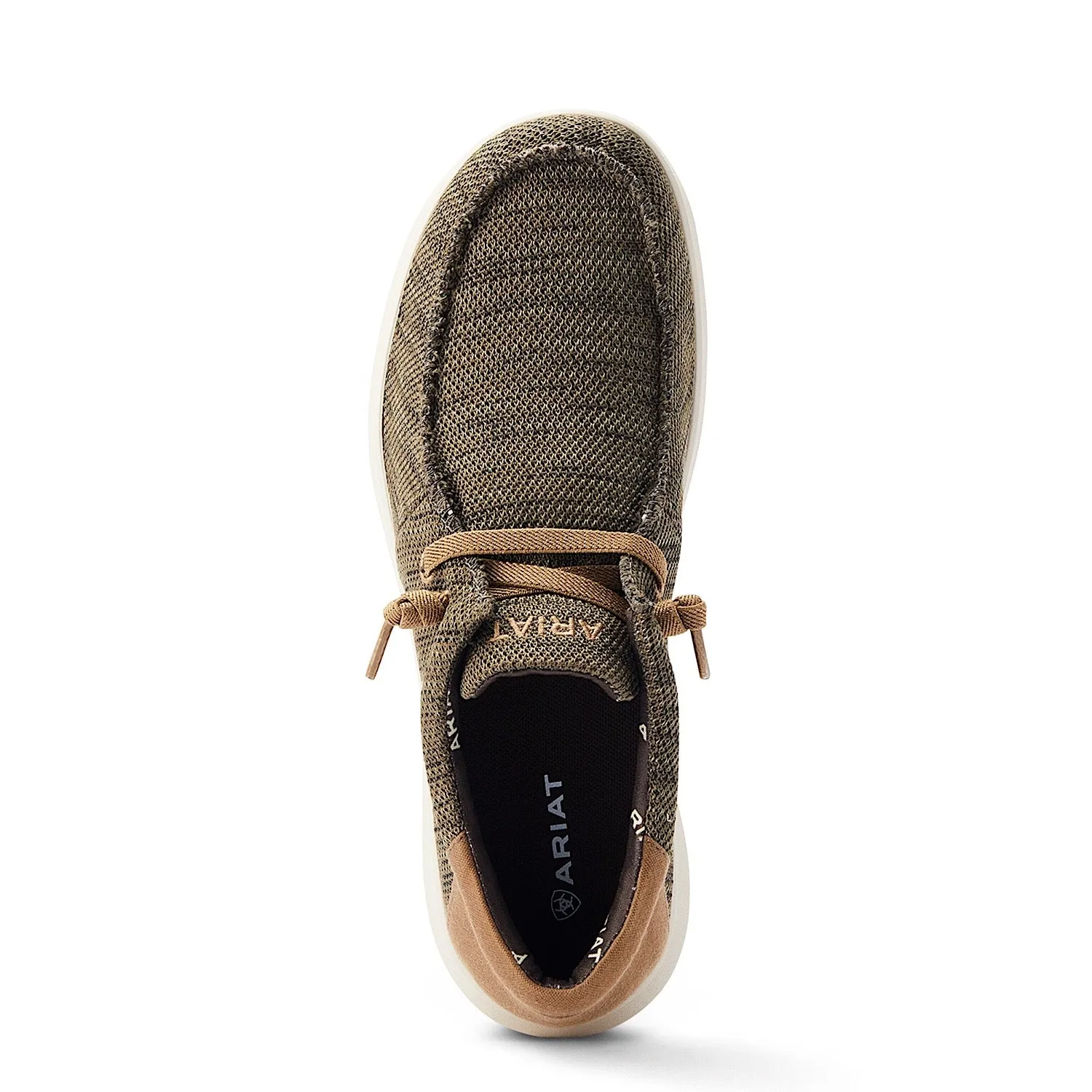 Chaussures Ariat pour Homme Hilo Stretch Lacet Mélangé Olive/Tan