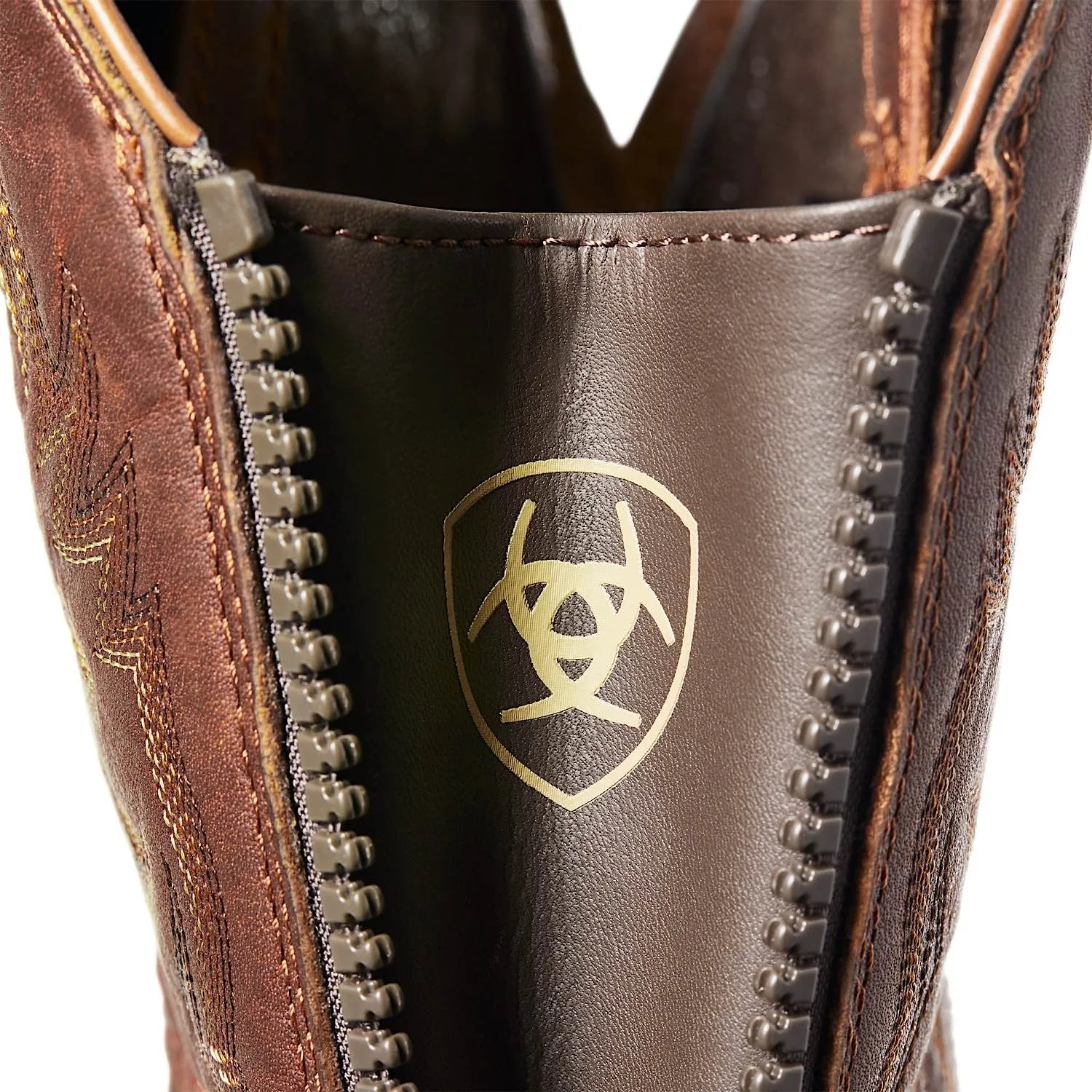 Ariat Bottes Western Hybrid Big Boy à Fermeture Éclair Arrière Peanut Chaussures Ariat
