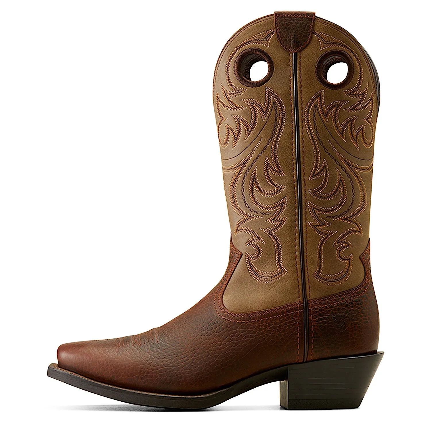 Ariat Chaussures Homme Sport Bout Carré Marron Huilé Rowdy/Brun Bomber