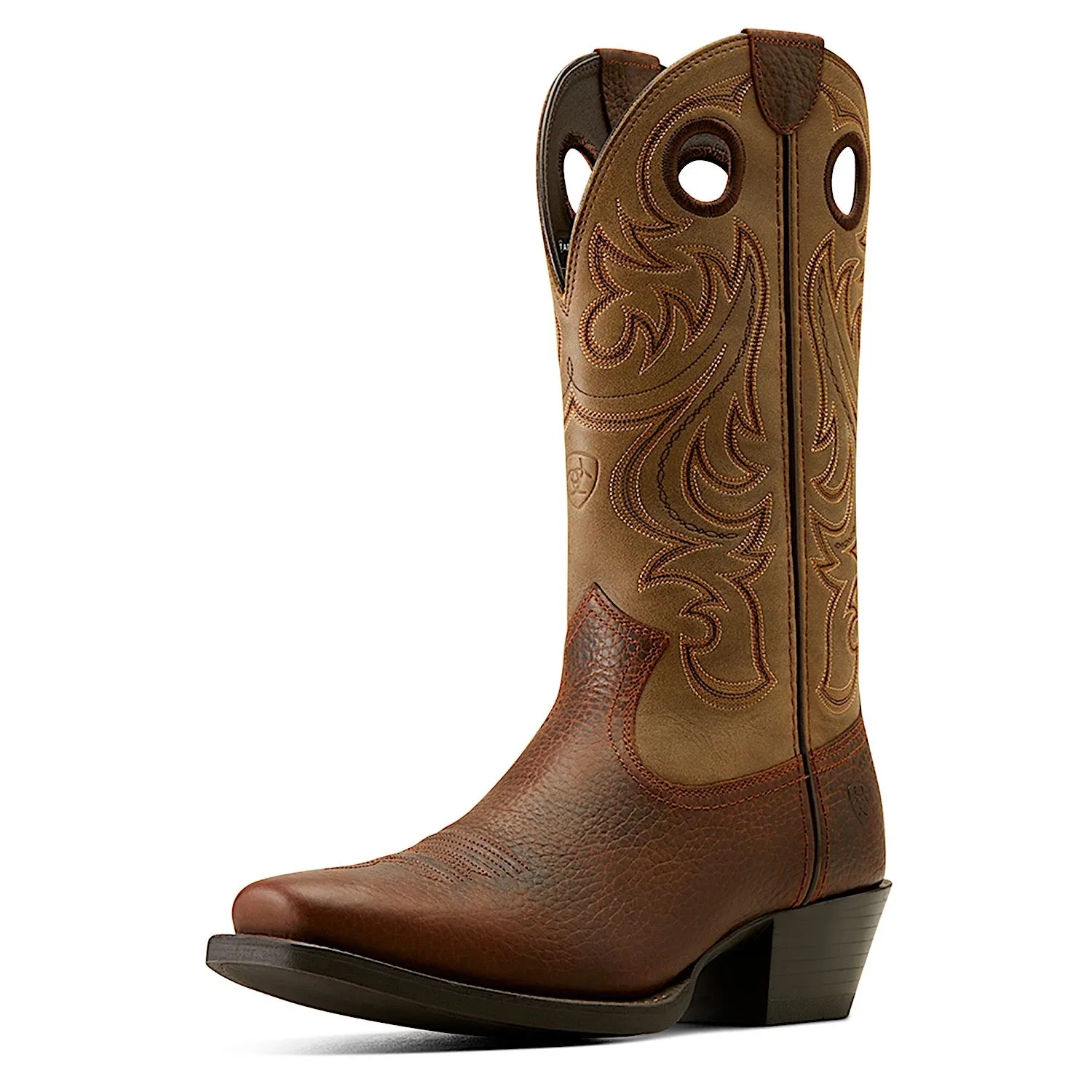 Ariat Chaussures Homme Sport Bout Carré Marron Huilé Rowdy/Brun Bomber