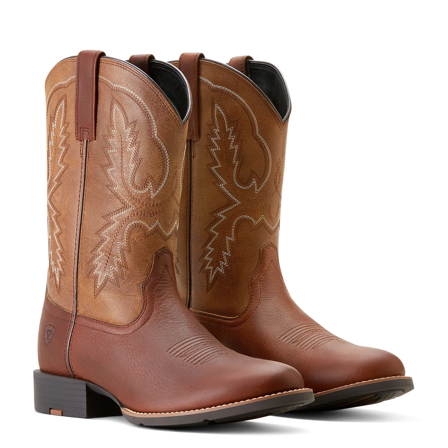 Botte Western Sport Stratten pour Homme Ariat - Chaussures Ariat Beige Cacahuète/Tan Doré