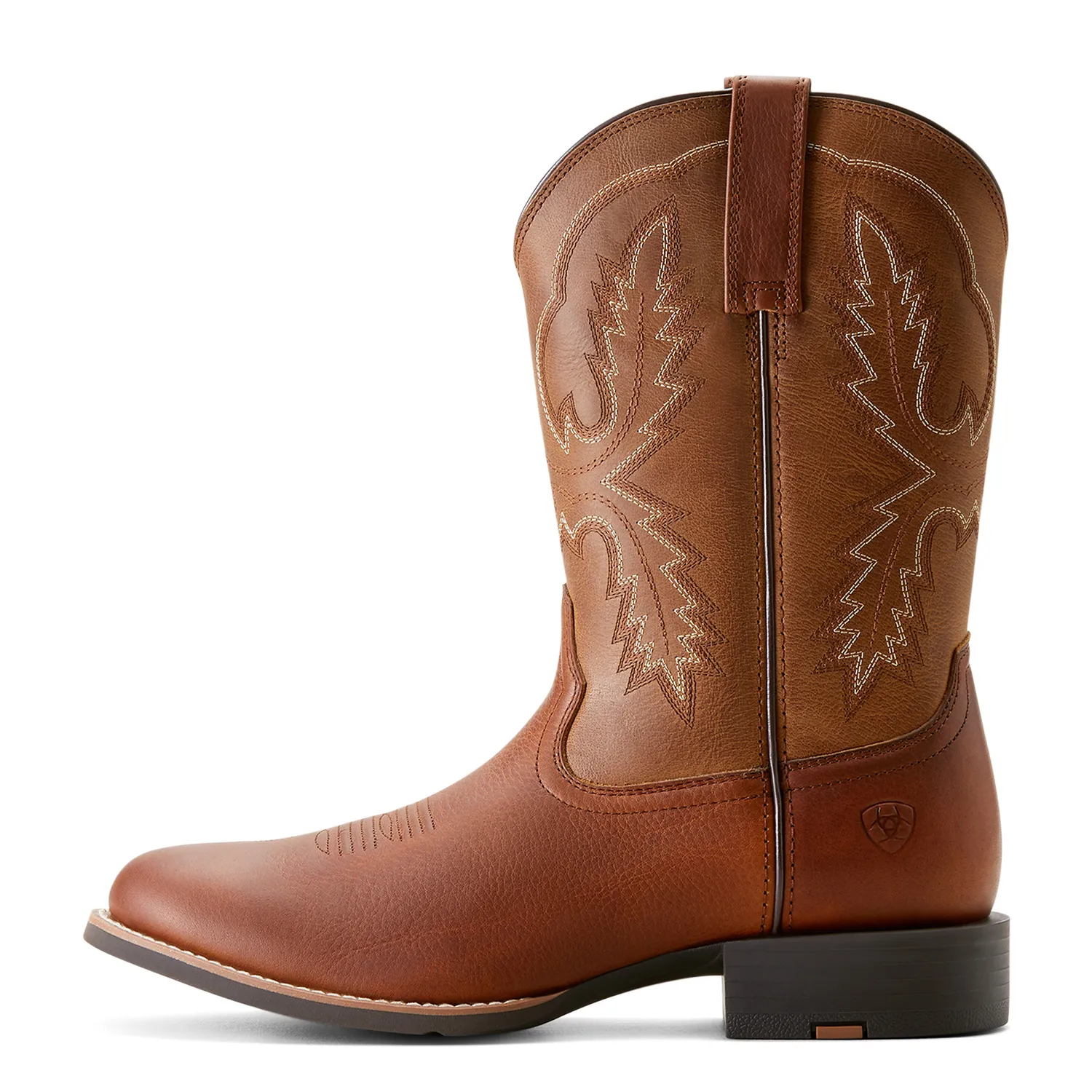 Botte Western Sport Stratten pour Homme Ariat - Chaussures Ariat Beige Cacahuète/Tan Doré