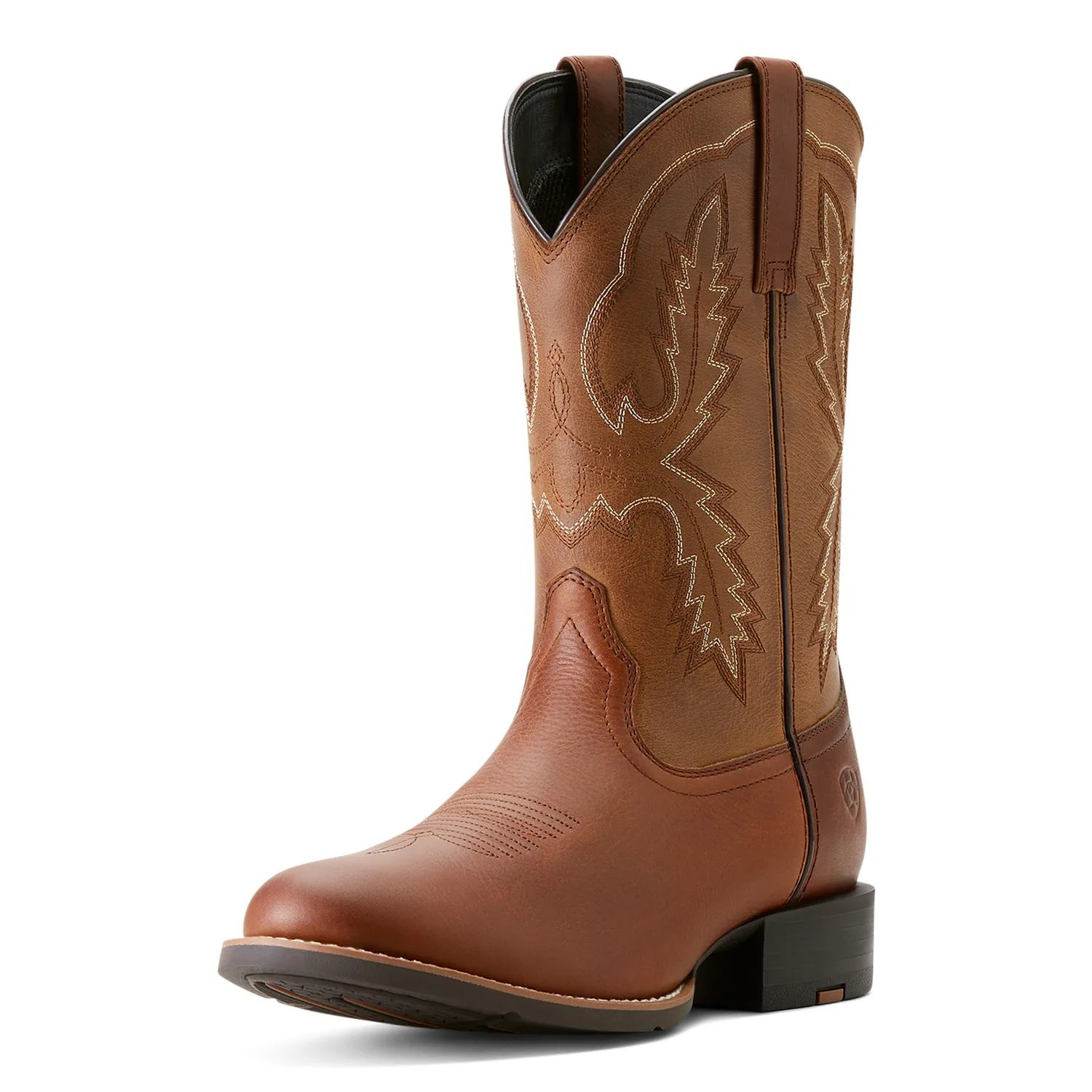 Botte Western Sport Stratten pour Homme Ariat - Chaussures Ariat Beige Cacahuète/Tan Doré