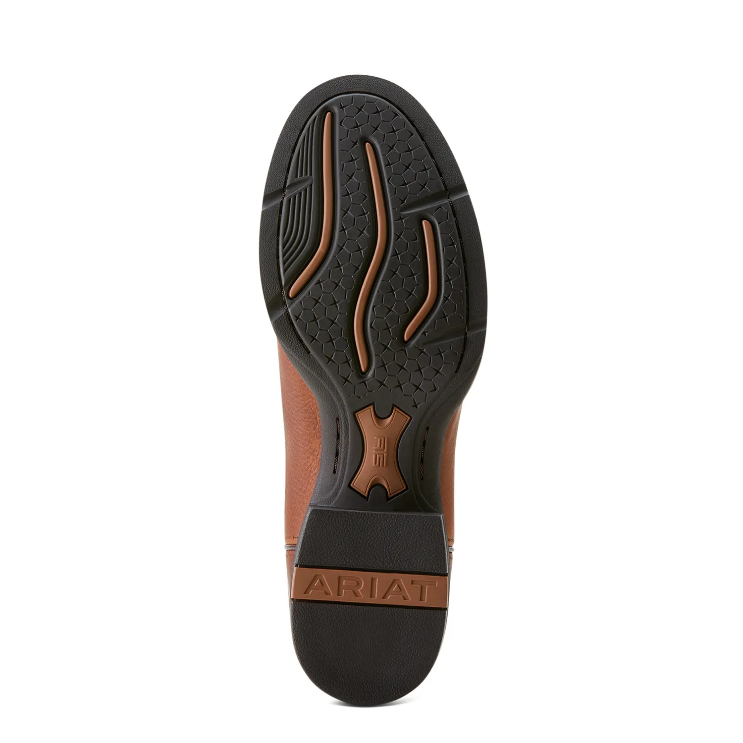 Botte Western Sport Stratten pour Homme Ariat - Chaussures Ariat Beige Cacahuète/Tan Doré