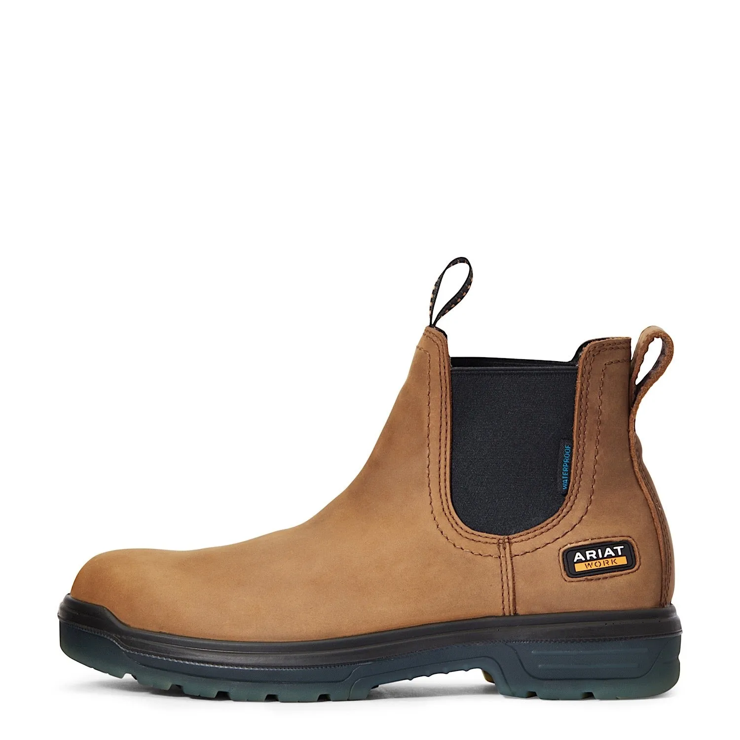 Botte de travail imperméable Chelsea Turbo pour hommes Ariat - Écorce vieillie - Chaussures Ariat
