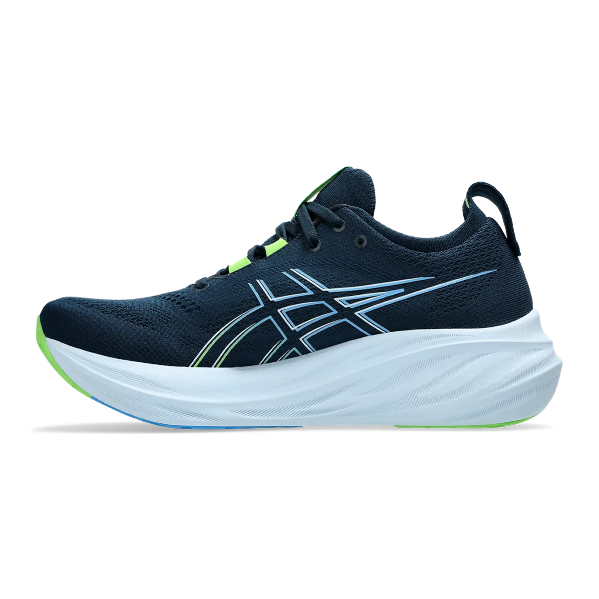 Asics Gel Nimbus 26 - Bleu Français - Lime Électrique