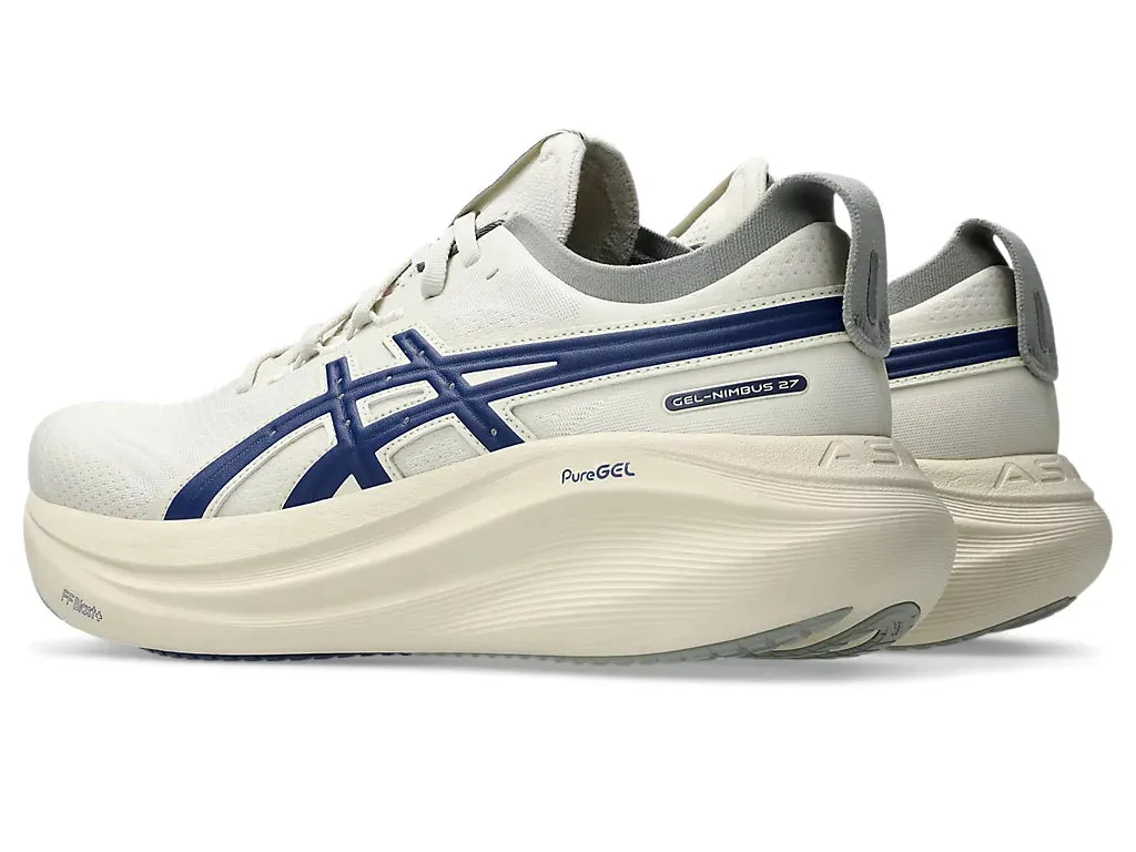 Asics Chaussures de Running Homme Gel Nimbus 27 ATC - Bouleau/Bleu Indigo (1011C028-200)