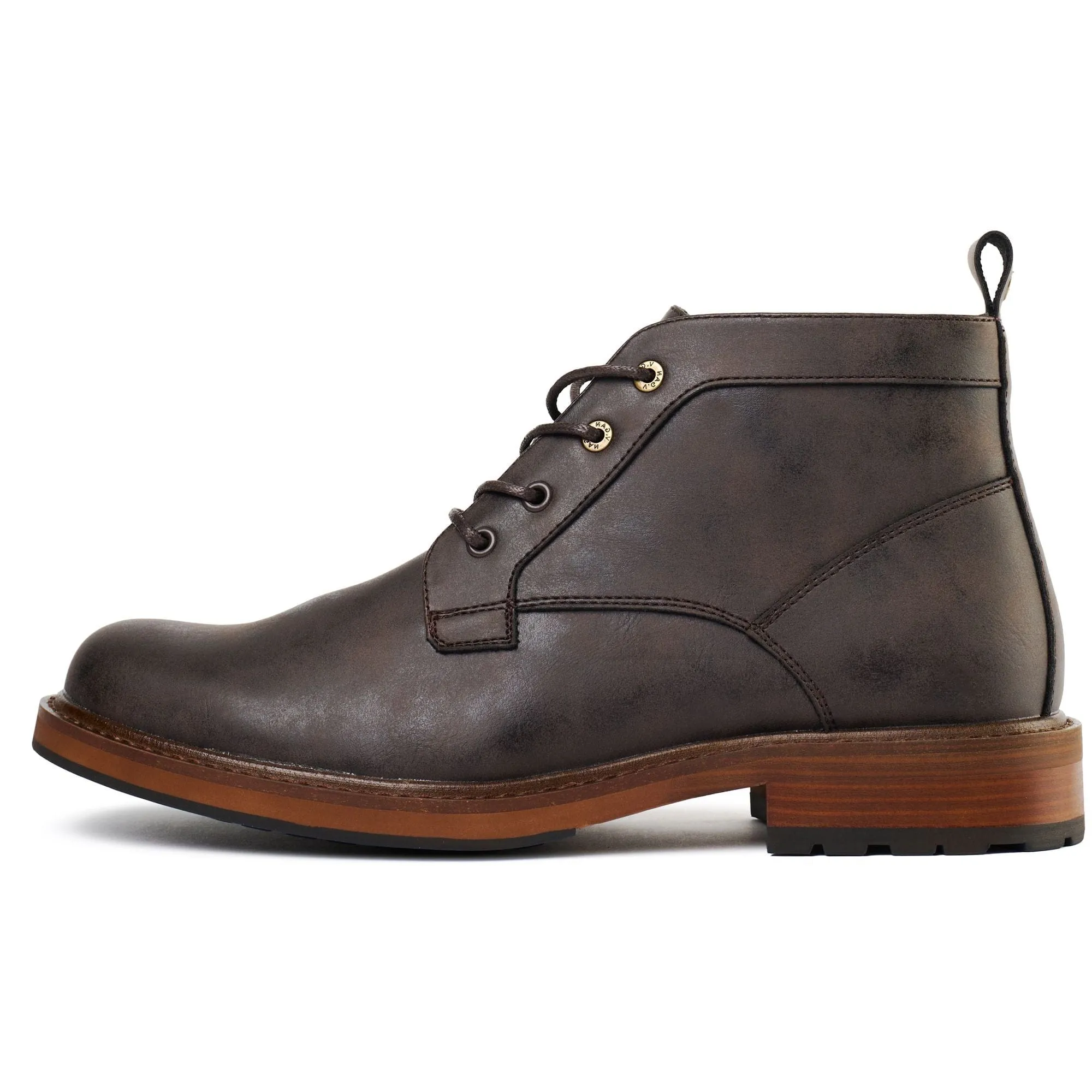 Bottes Chukka en Simili-Cuir pour Homme Aspar | Marron