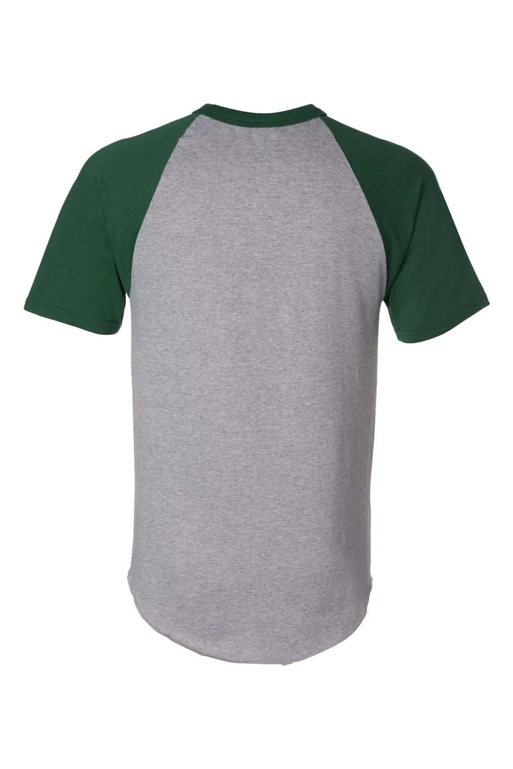 T-shirt à manches courtes pour hommes Augusta Sportswear - Gris chiné/Vert foncé