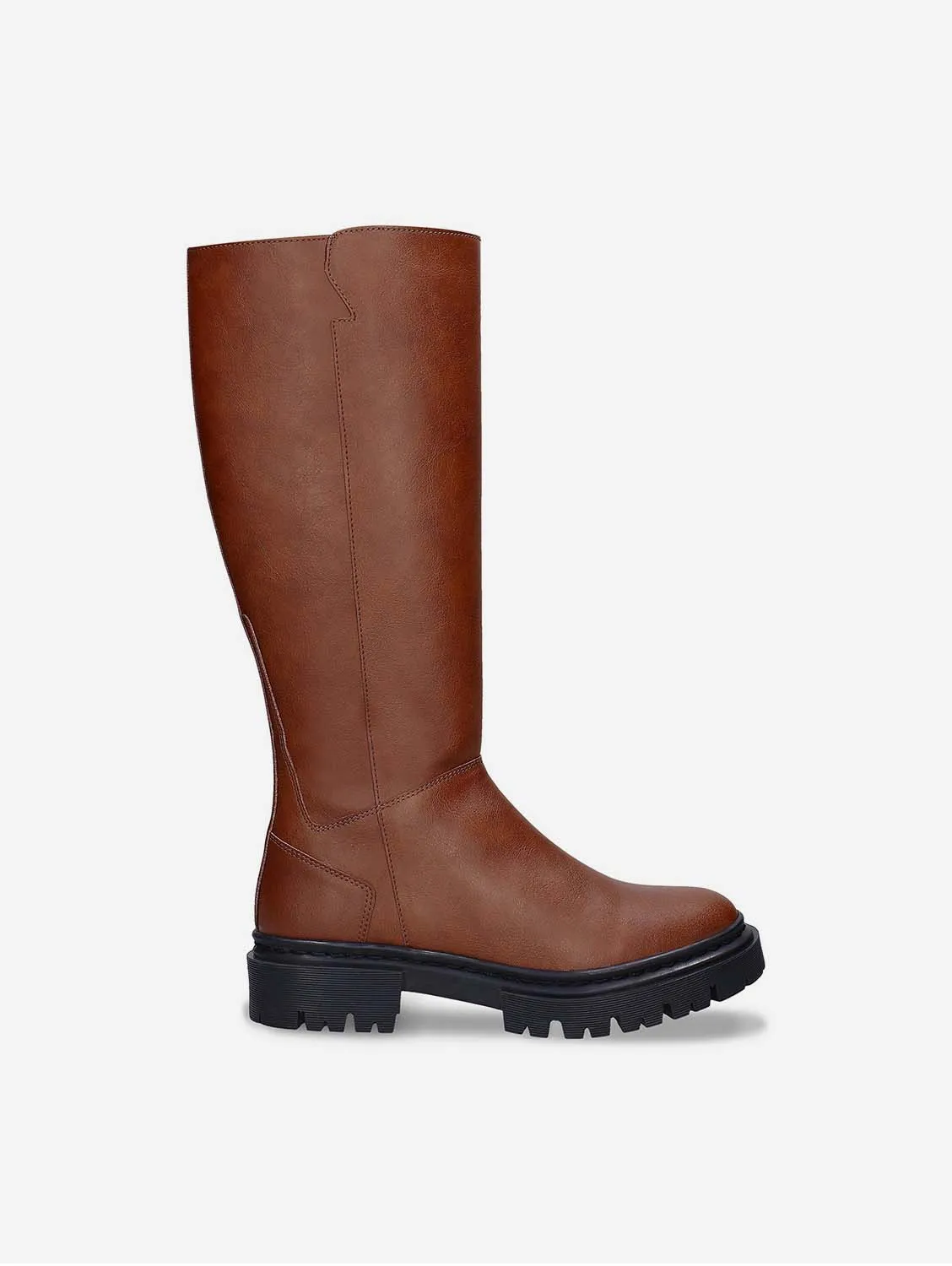 Bottes en similicuir pour femme Aurora | Marron