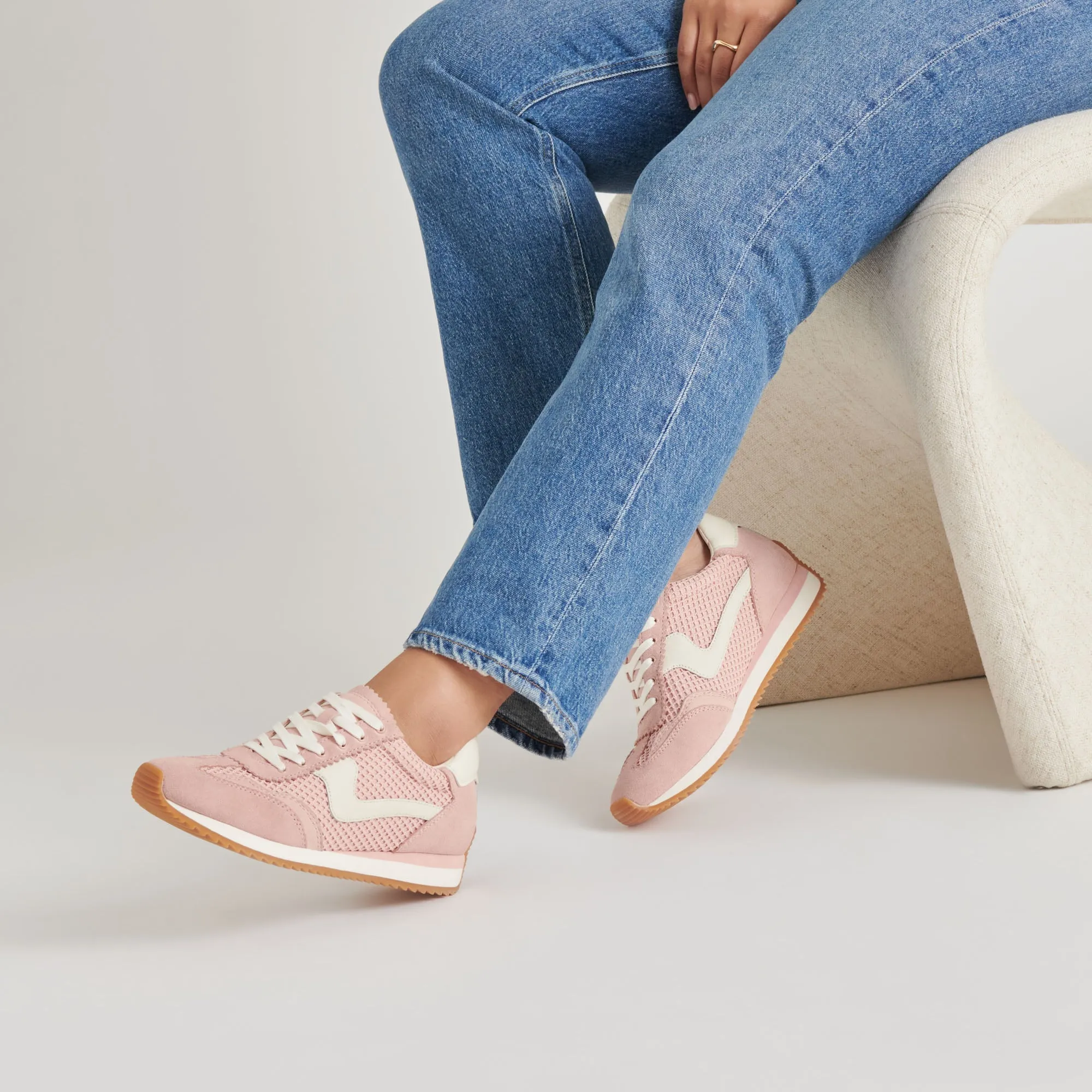 B.NTCD BASKETS EN MAILLE TISSÉE ROSE
