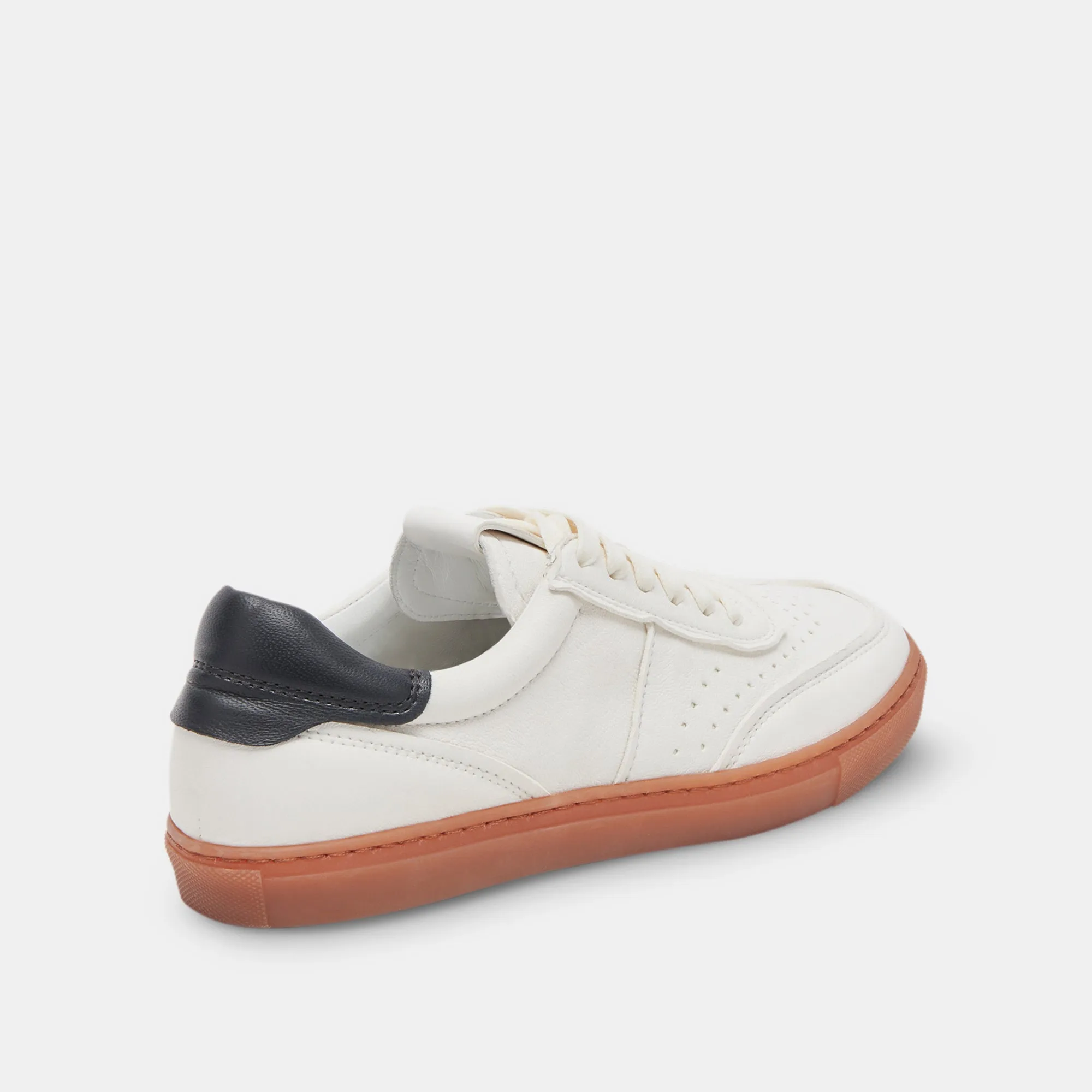 BODEN SNEAKERS BLANC NOIR CUIR