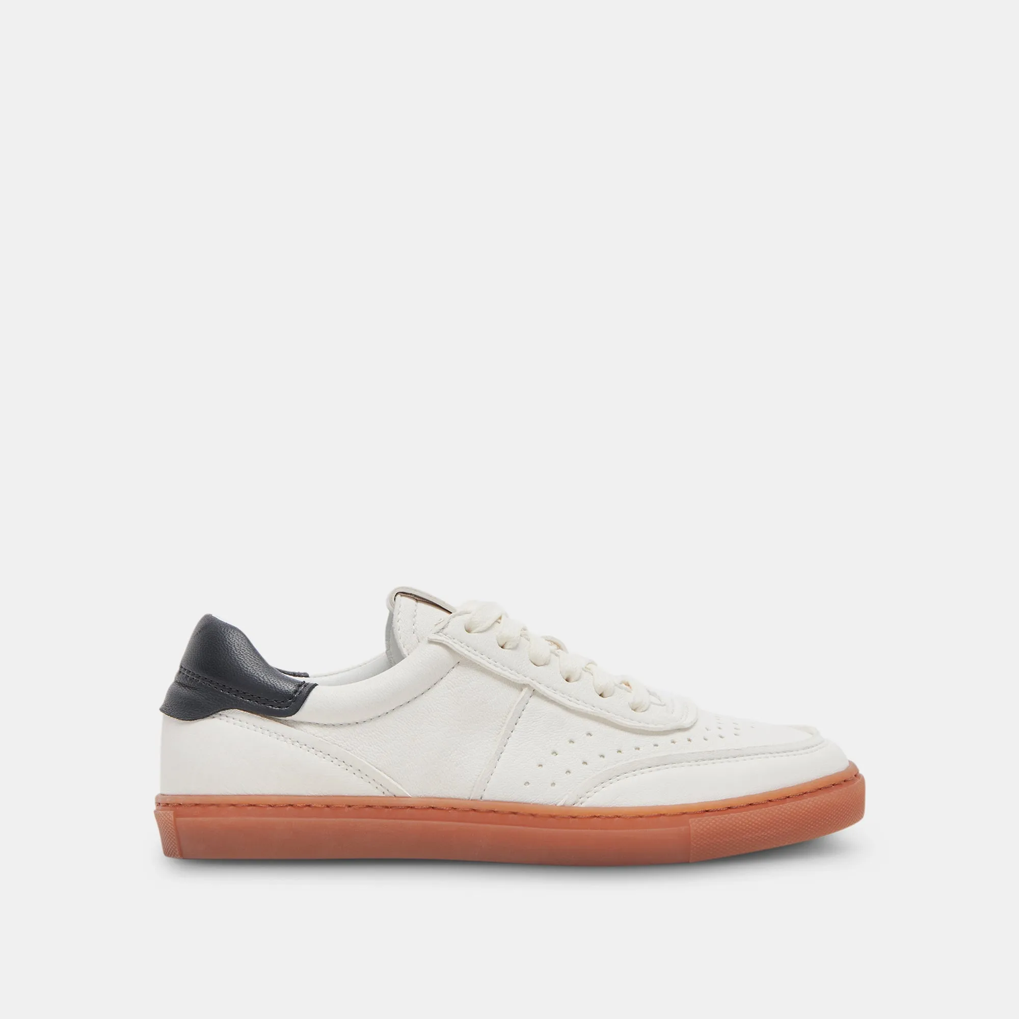 BODEN SNEAKERS BLANC NOIR CUIR