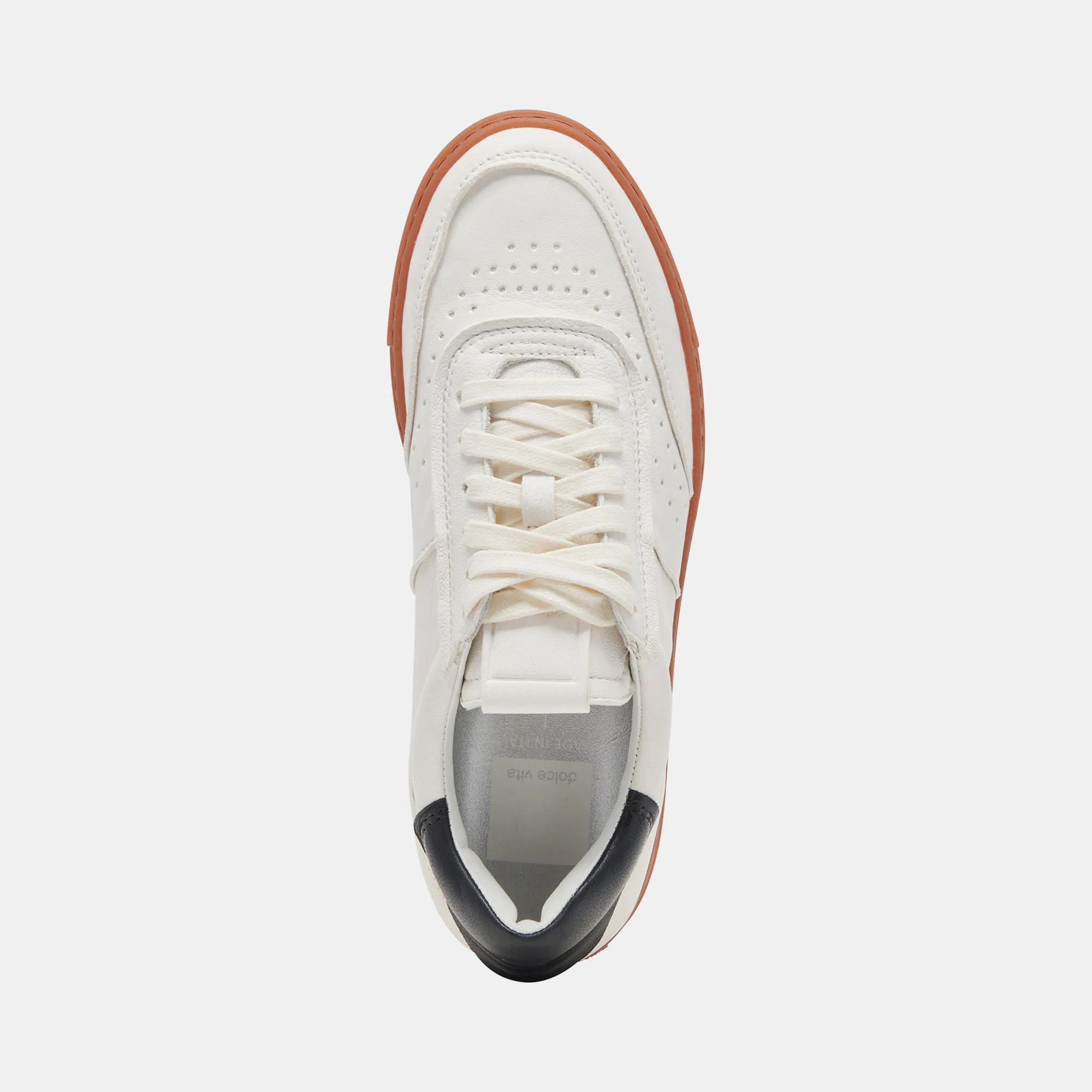 BODEN SNEAKERS BLANC NOIR CUIR