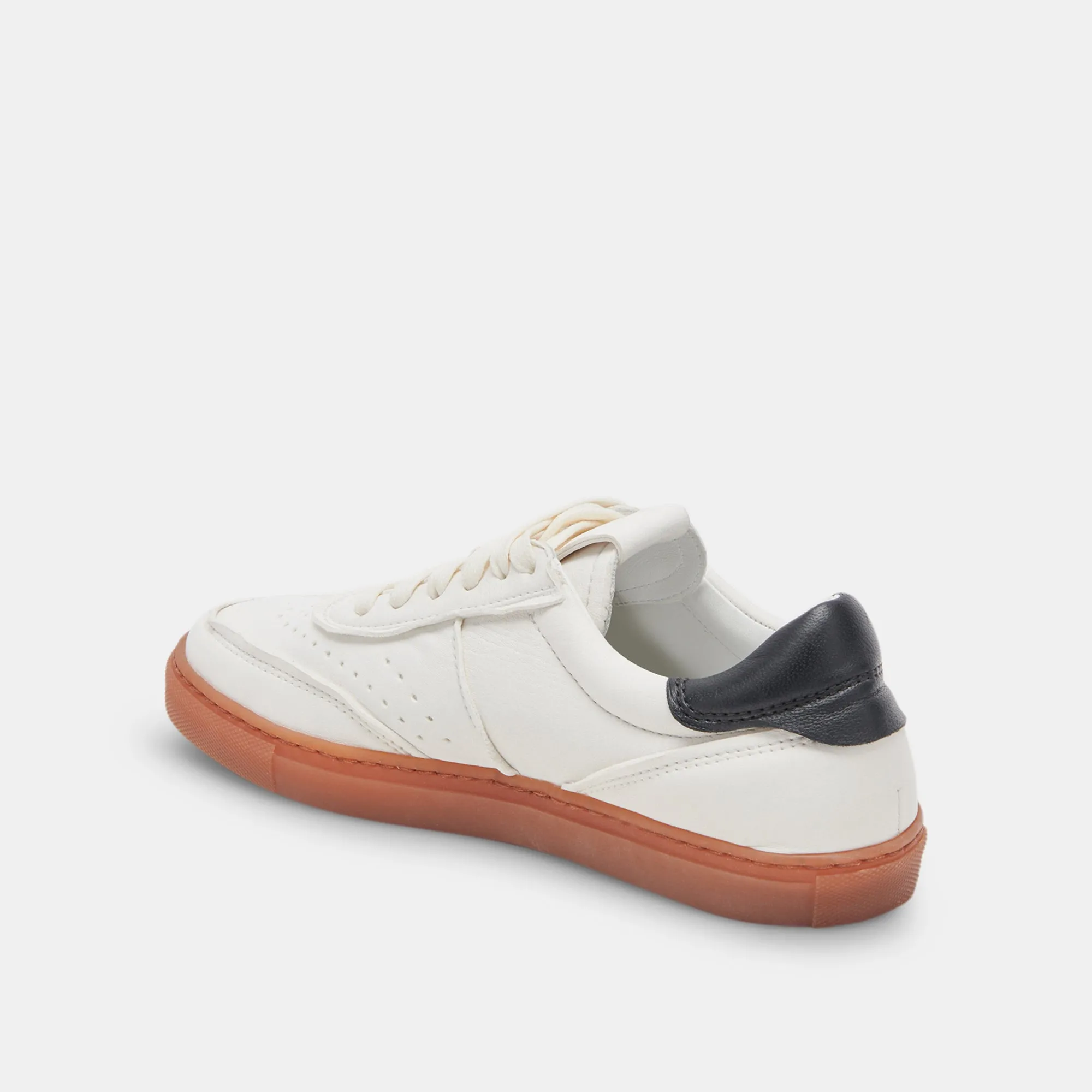 BODEN SNEAKERS BLANC NOIR CUIR
