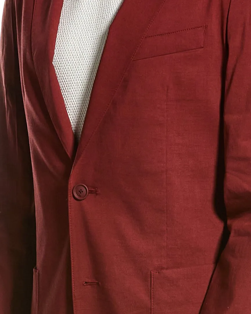 BOSS Hugo Boss Hanry Veste Slim en Mélange de Lin