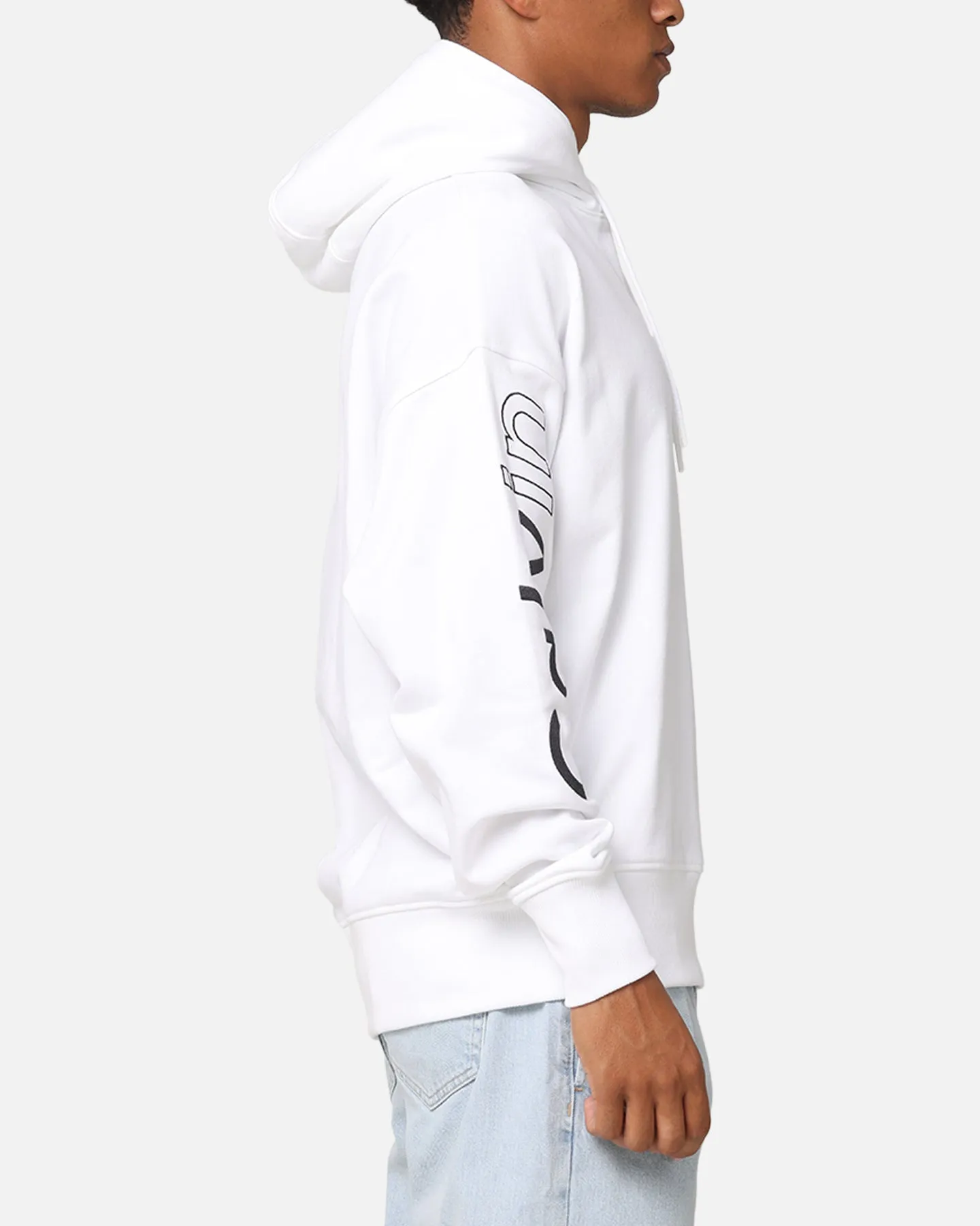 Calvin Klein Sweat à capuche graphique avec motif de blocage Blanc brillant