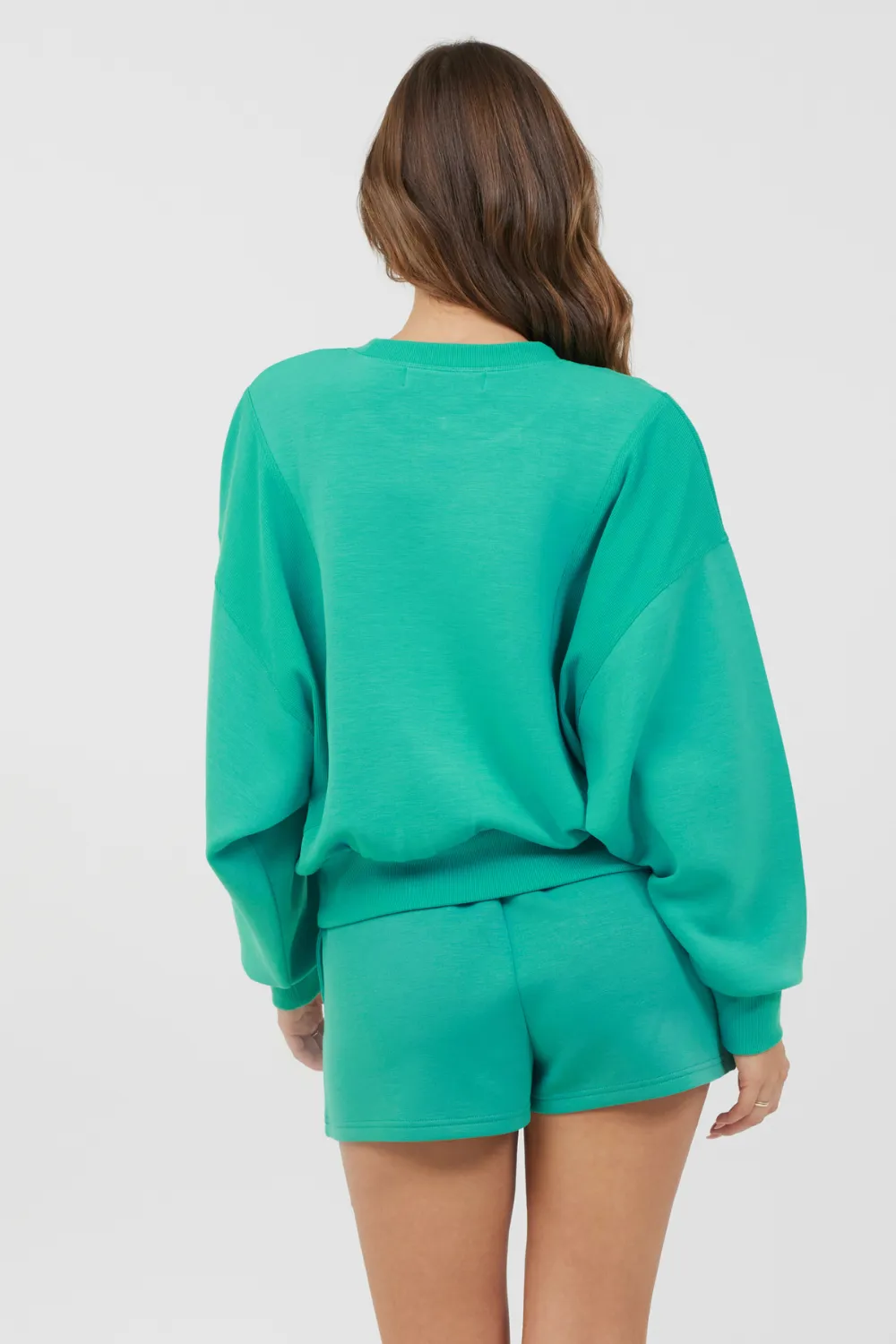 Pull en polaire turquoise des Caraïbes