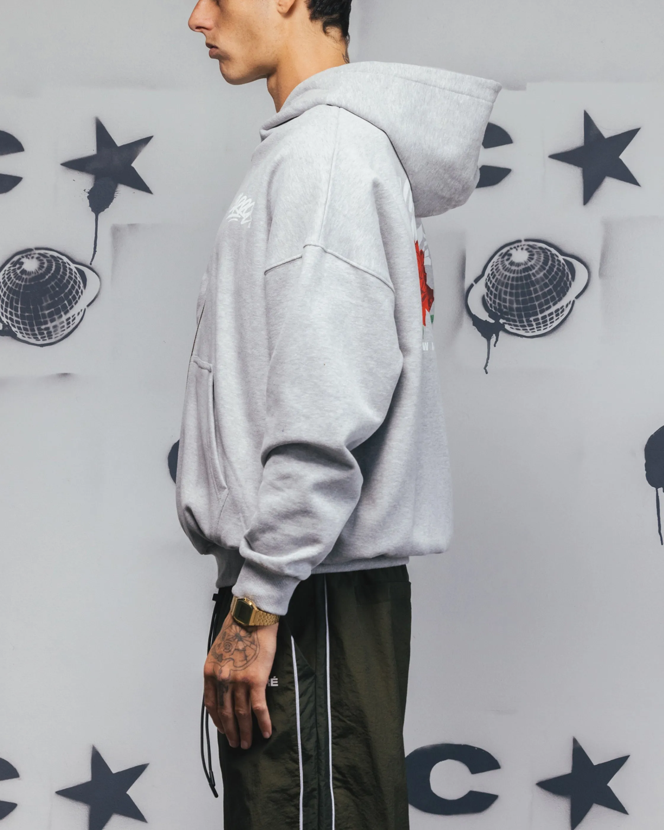 Carre Always & Forever Zip Hoodie Gris Marle