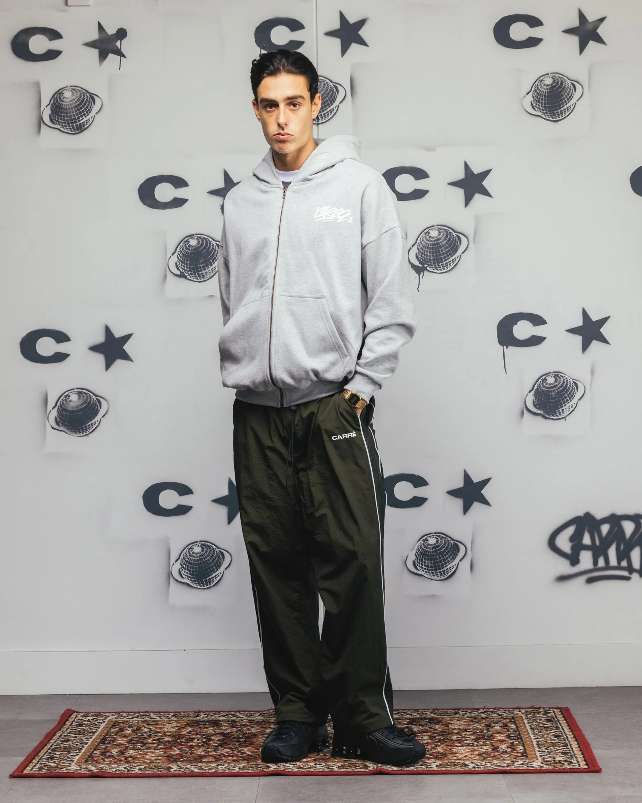 Carre Always & Forever Zip Hoodie Gris Marle