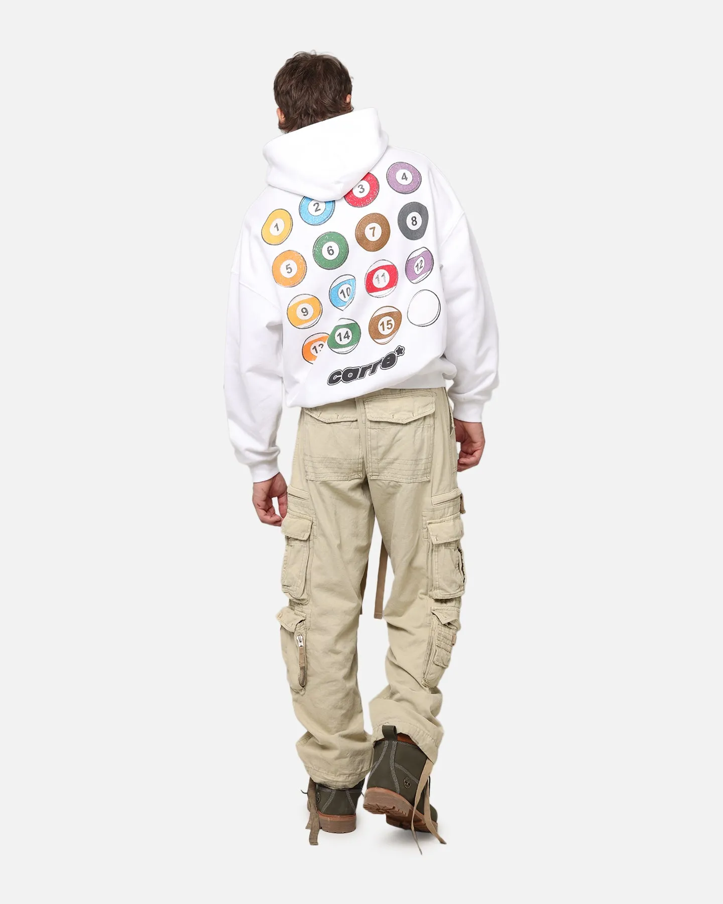 Carre Break Hoodie Blanc