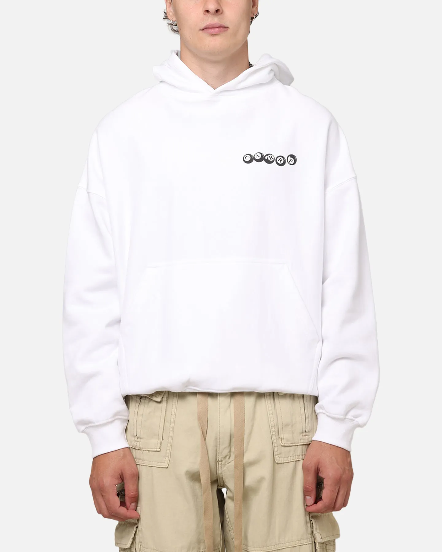 Carre Break Hoodie Blanc