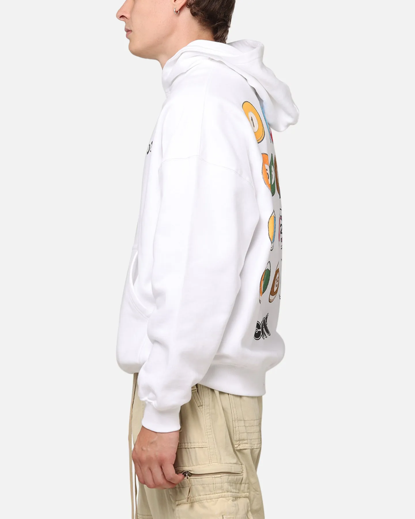 Carre Break Hoodie Blanc