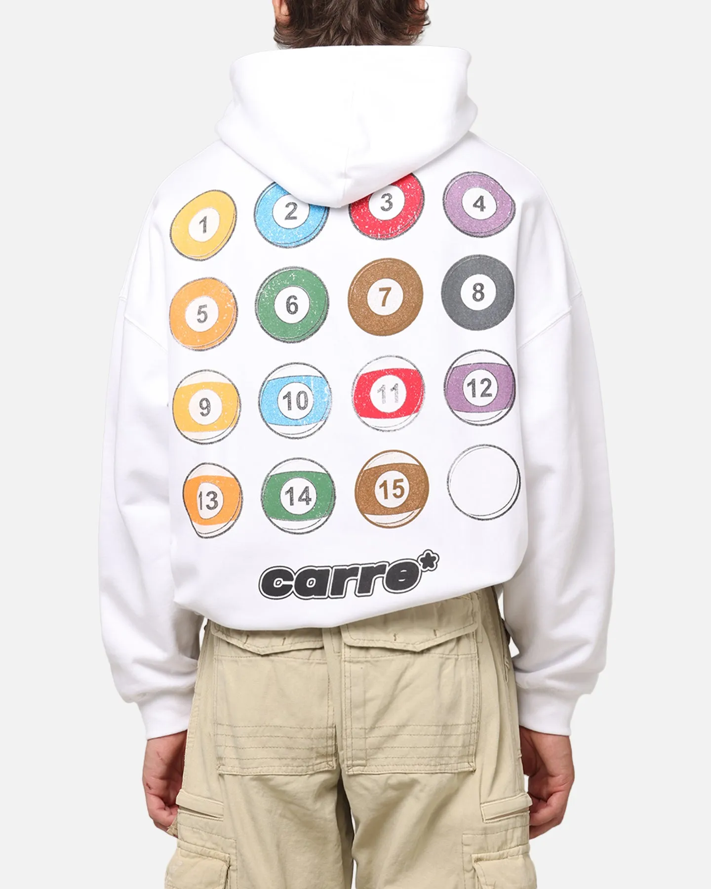 Carre Break Hoodie Blanc