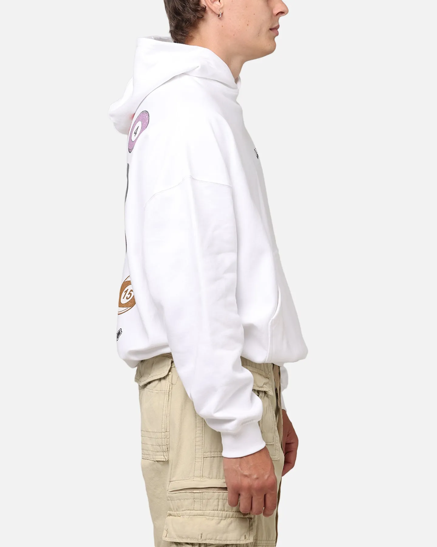 Carre Break Hoodie Blanc