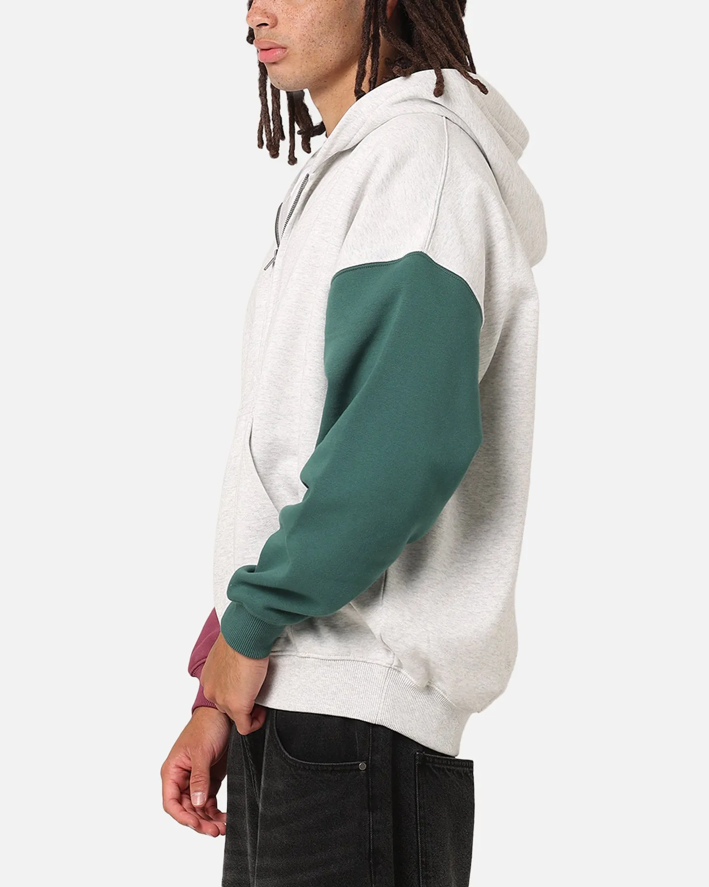 Pull à capuche Carre Floral à fermeture éclair complète Multi
