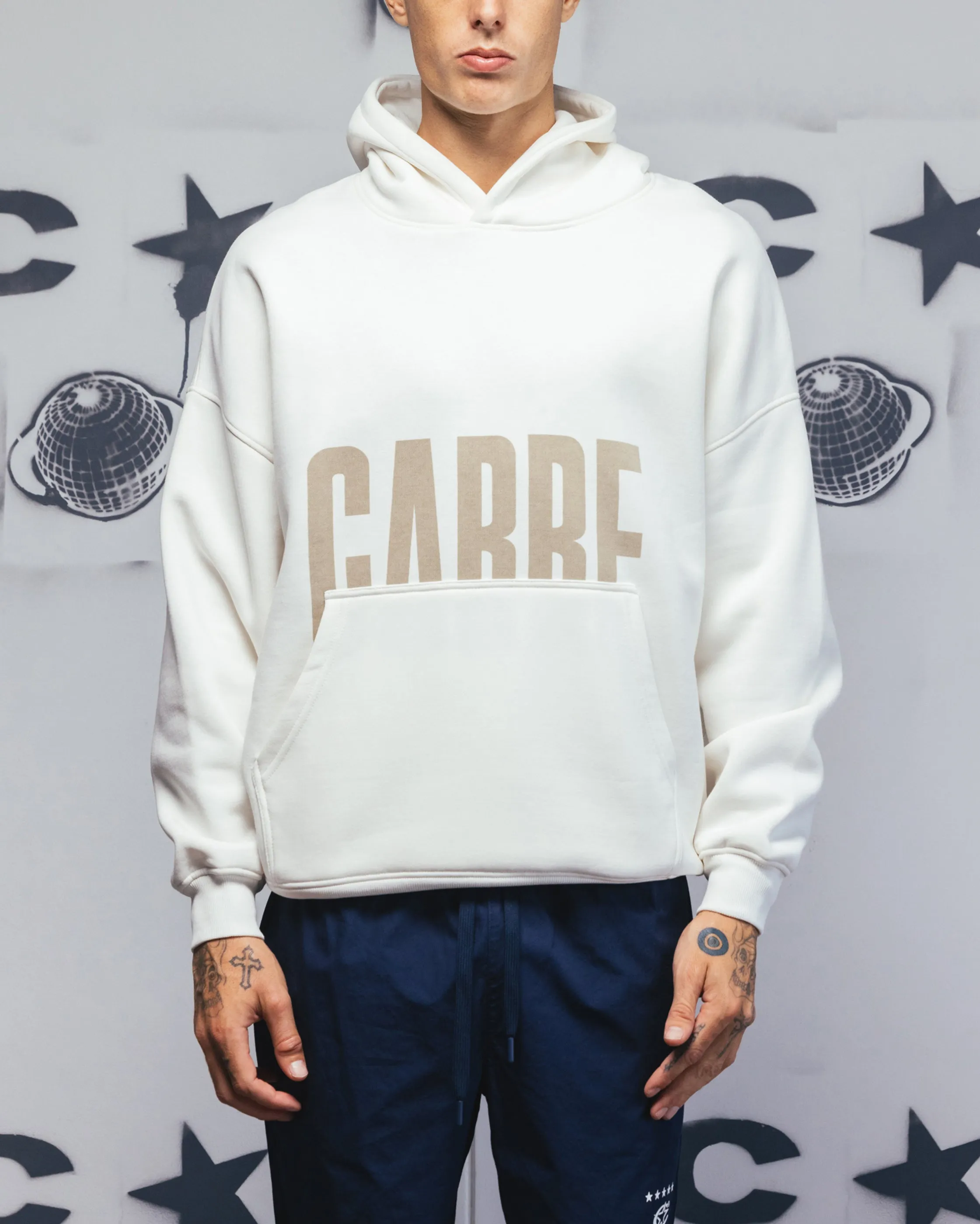Carre Premium Essentials Hoodie Crème