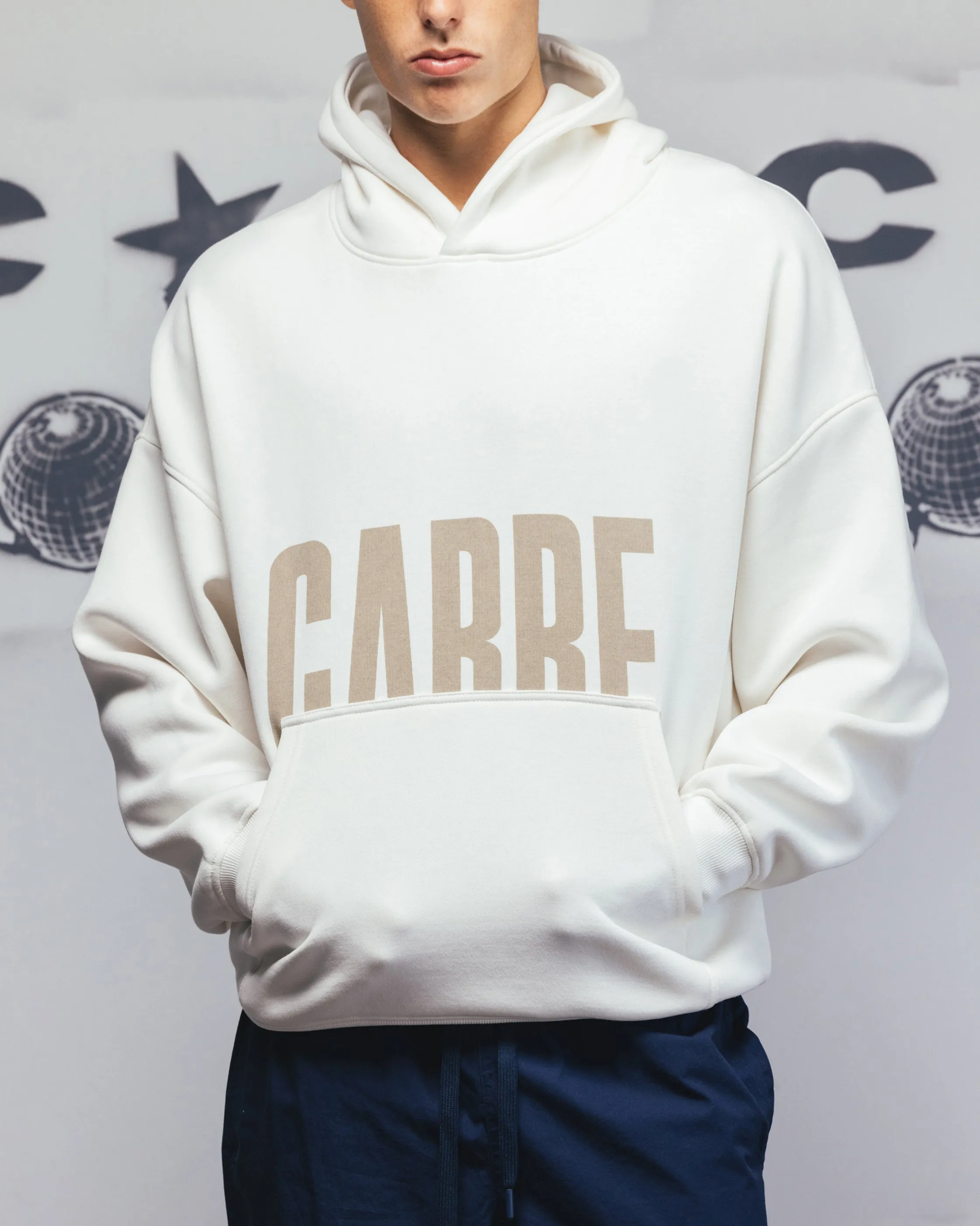 Carre Premium Essentials Hoodie Crème