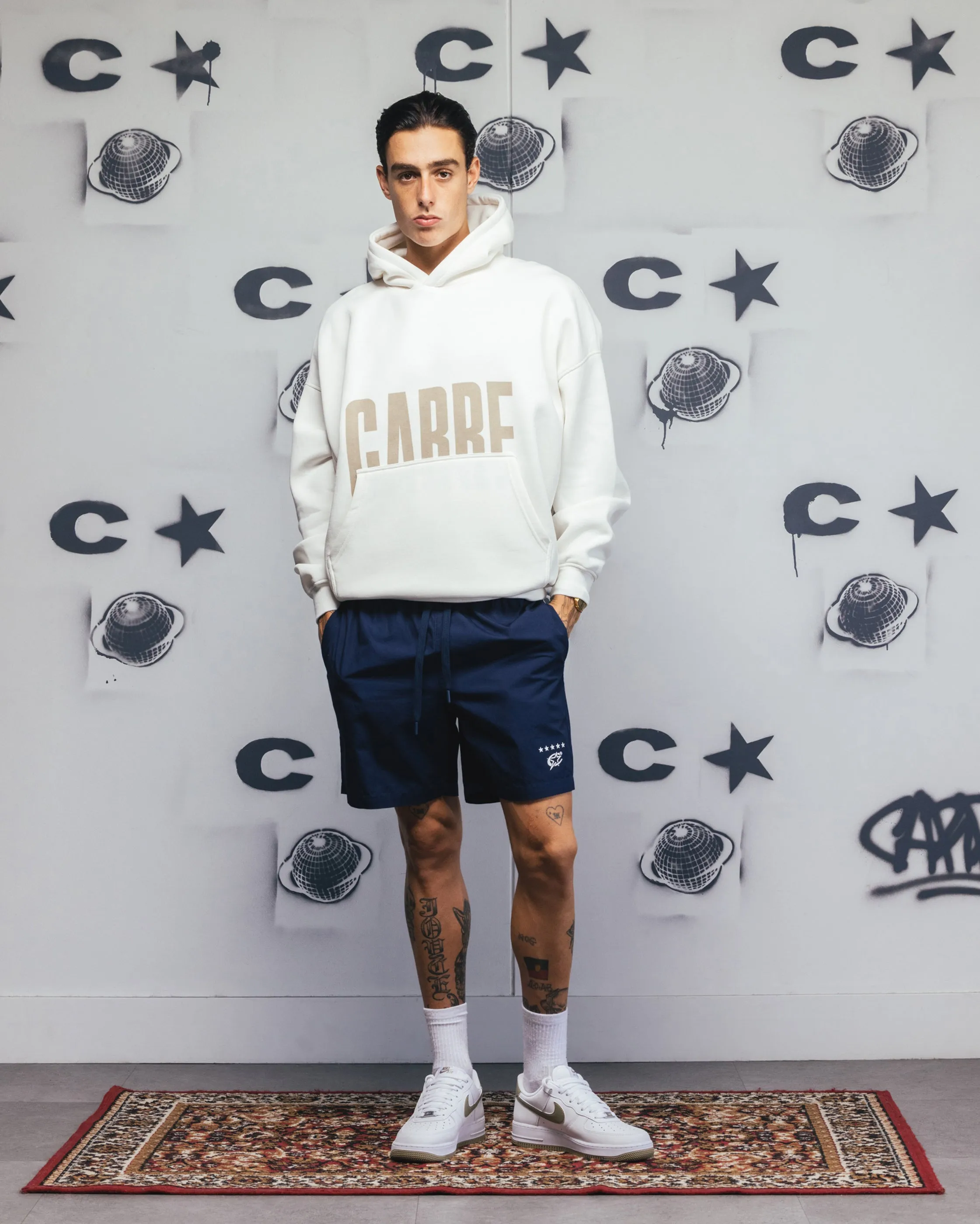 Carre Premium Essentials Hoodie Crème