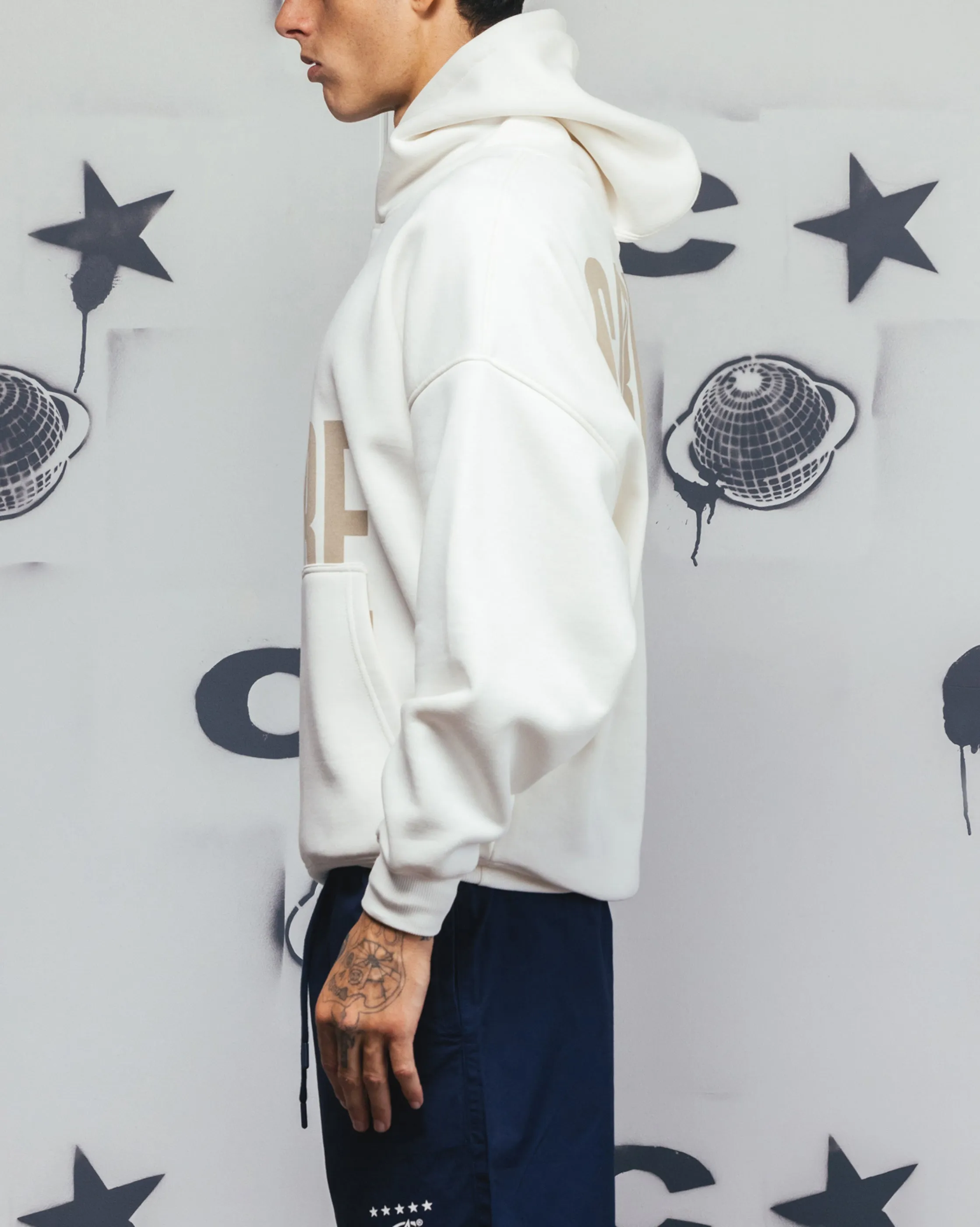 Carre Premium Essentials Hoodie Crème