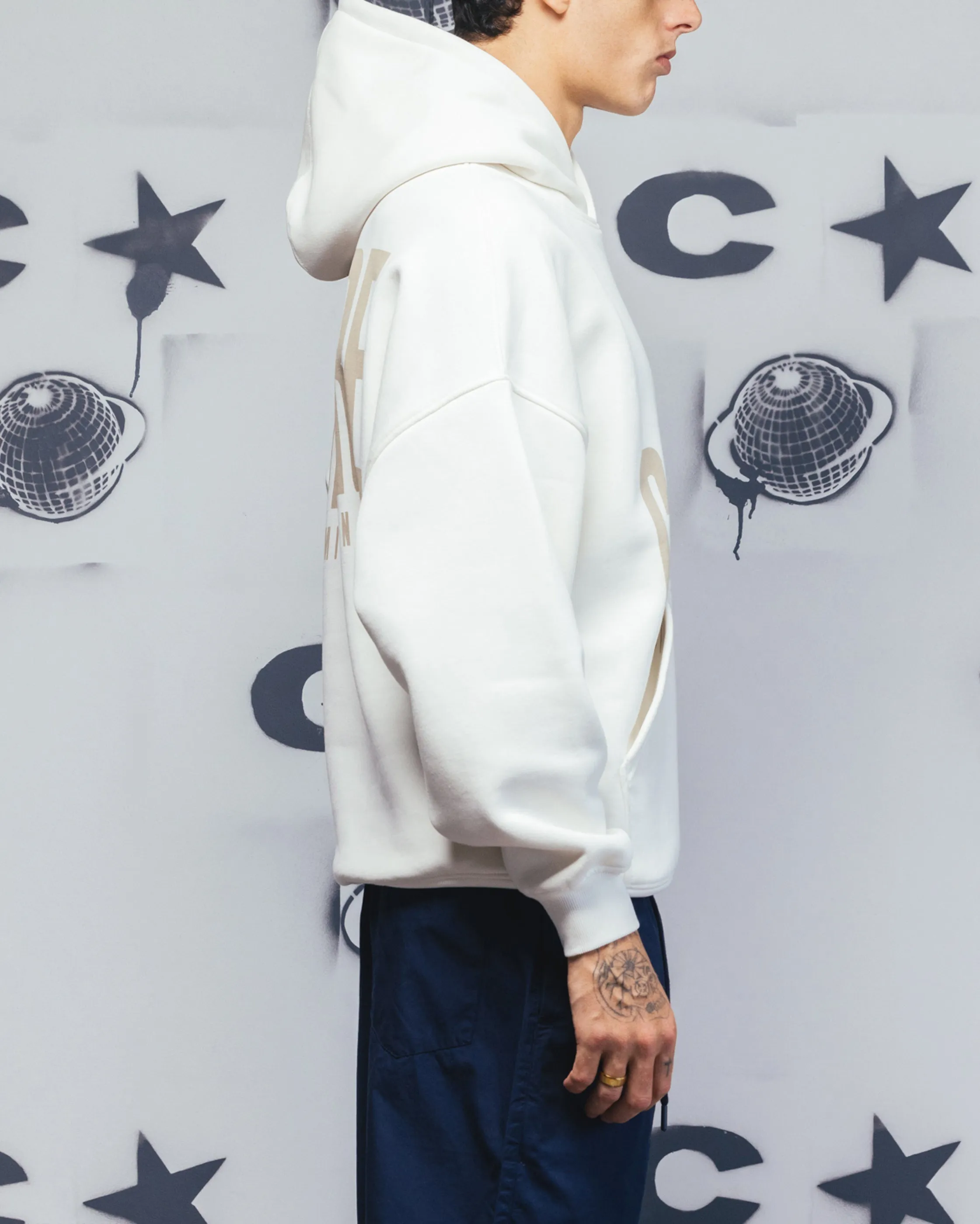 Carre Premium Essentials Hoodie Crème