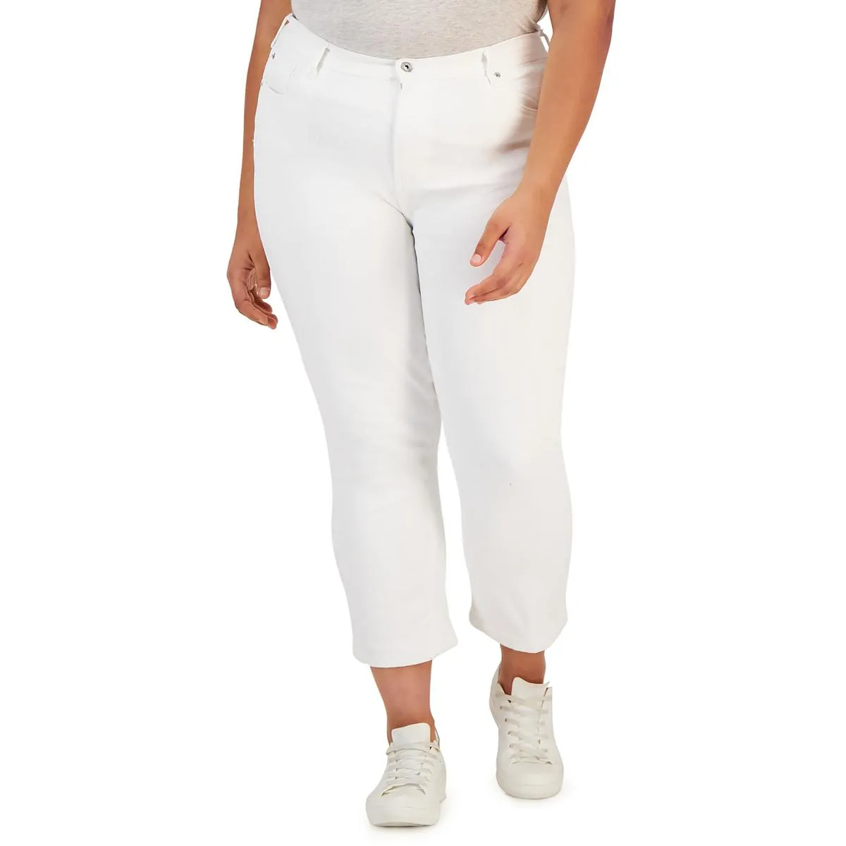 Celebrity Pink Femmes Plus Le Jeans Droit à Taille Moyenne Retro en Jean