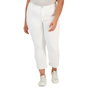 Celebrity Pink Womens Plus The Retro Denim Mid-Rise Straight Leg Jeans