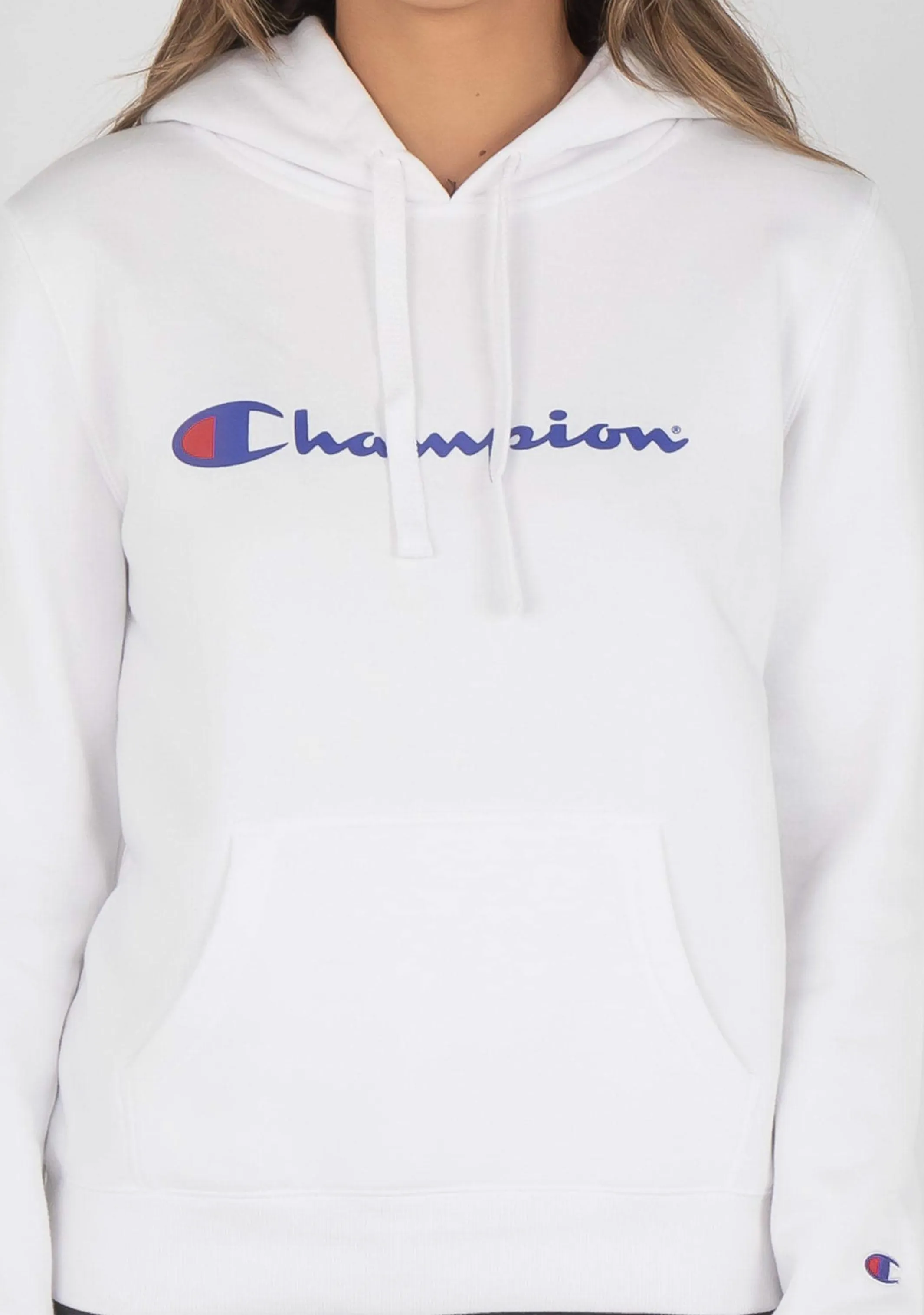 Champion Sweat à capuche Script Femme Blanc
