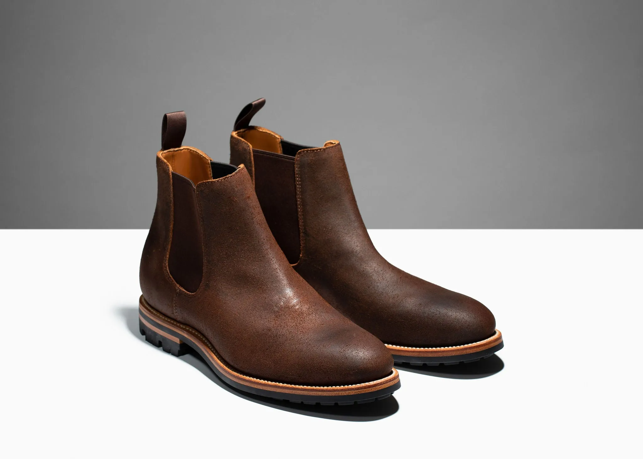 Botte Chelsea - Chêne foncé Roughout