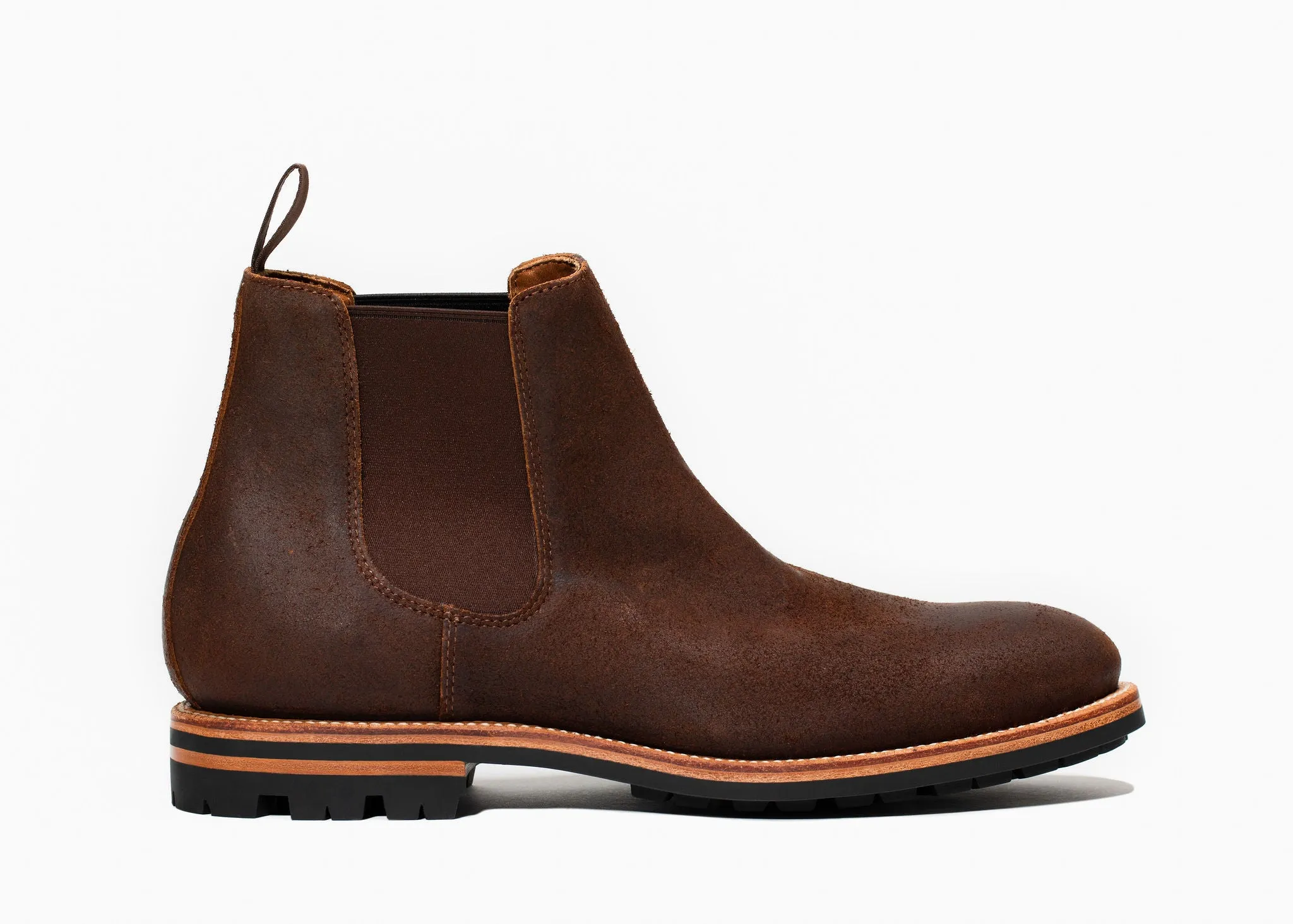 Botte Chelsea - Chêne foncé Roughout