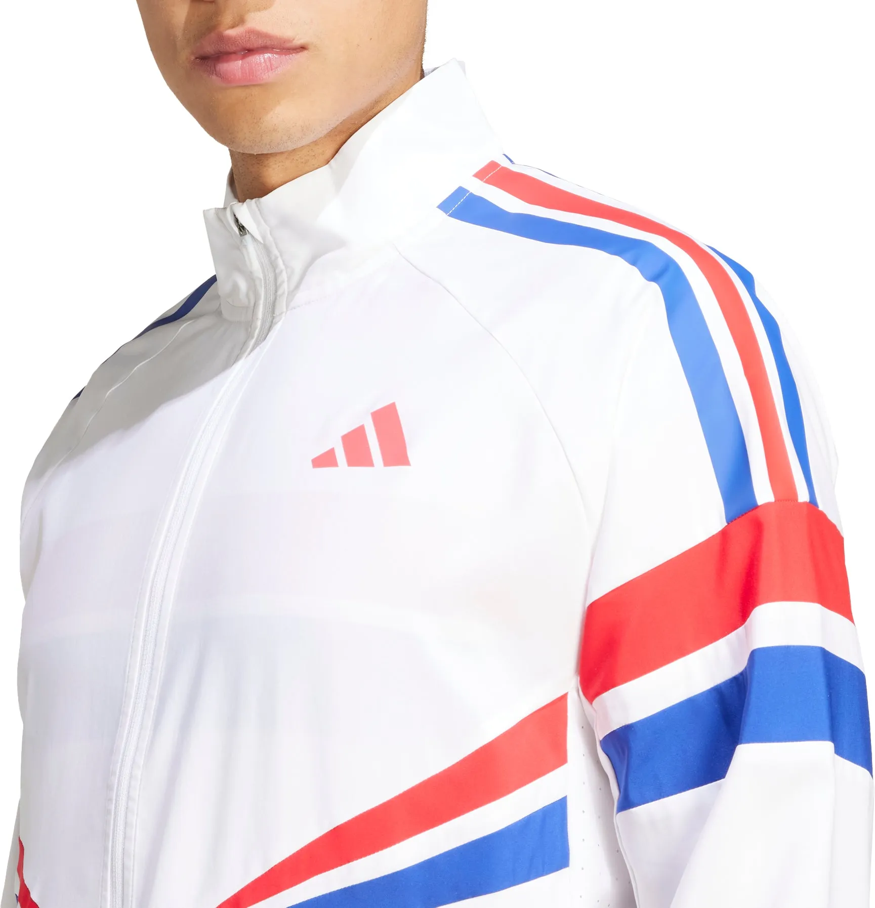 Vêtements Adidas Homme Veste de course Adizero Retro pour hommes - Blanc