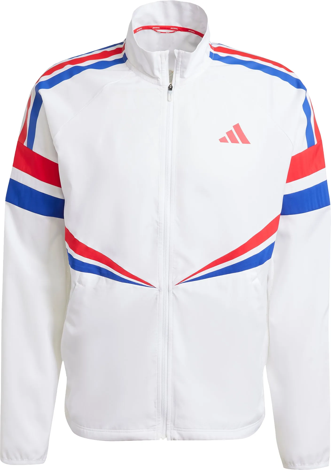 Vêtements Adidas Homme Veste de course Adizero Retro pour hommes - Blanc