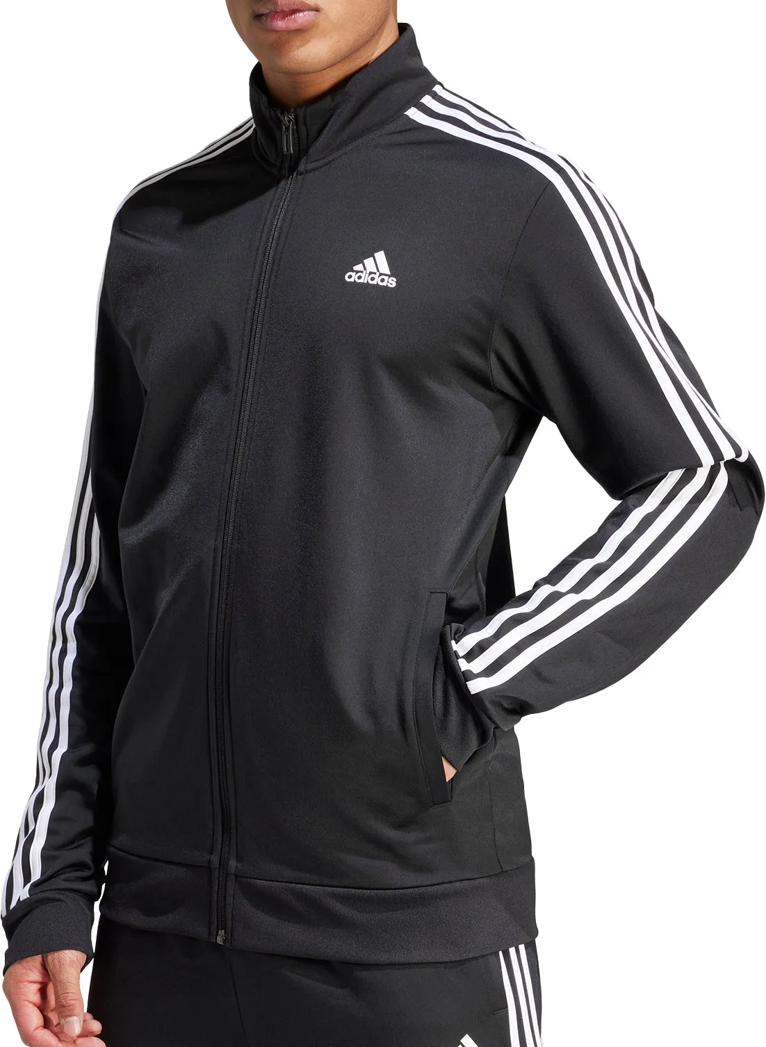 Vêtements Adidas Hommes Veste de survêtement adidas Essentials Warm Up à 3 bandes pour homme - Noir