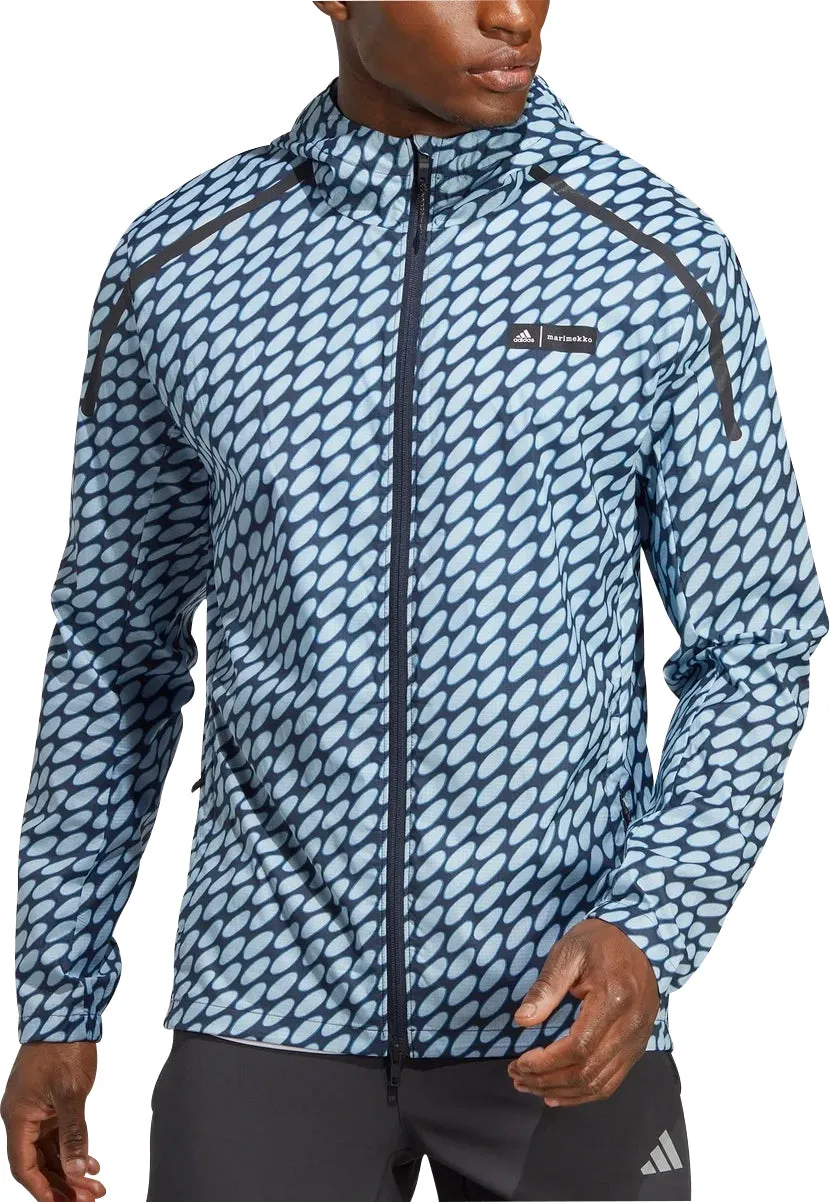 Vêtements Adidas Hommes Veste de course adidas X Marimekko Marathon pour hommes - Bleu