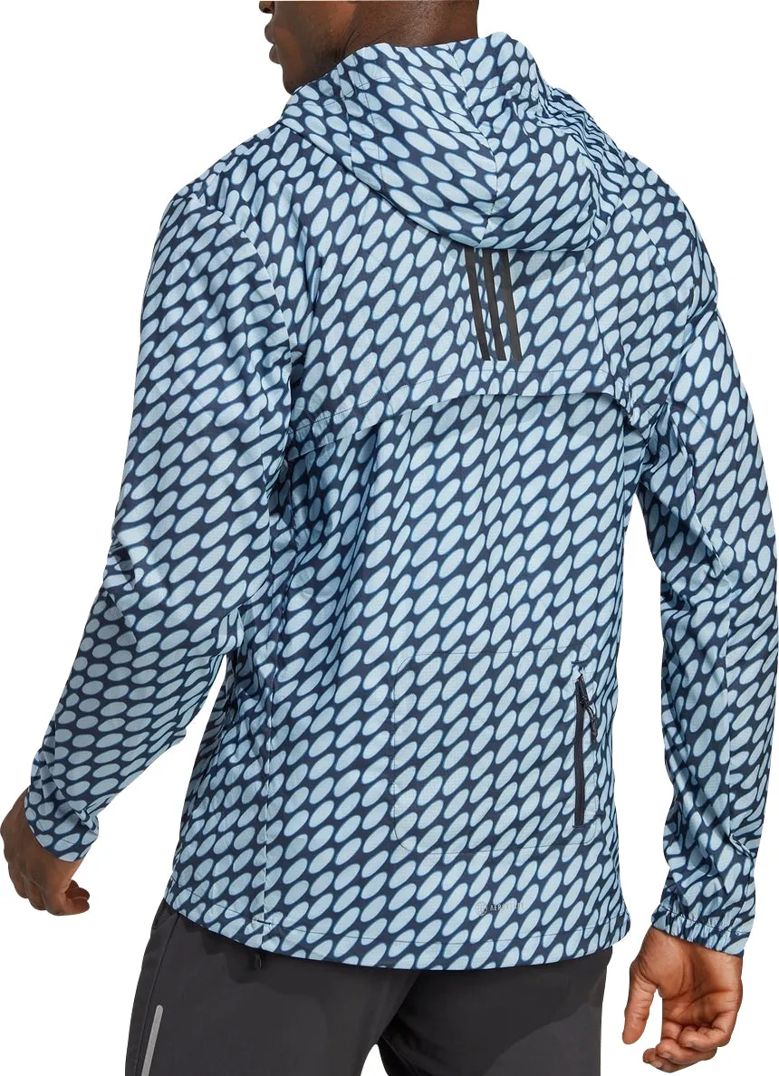 Vêtements Adidas Hommes Veste de course adidas X Marimekko Marathon pour hommes - Bleu